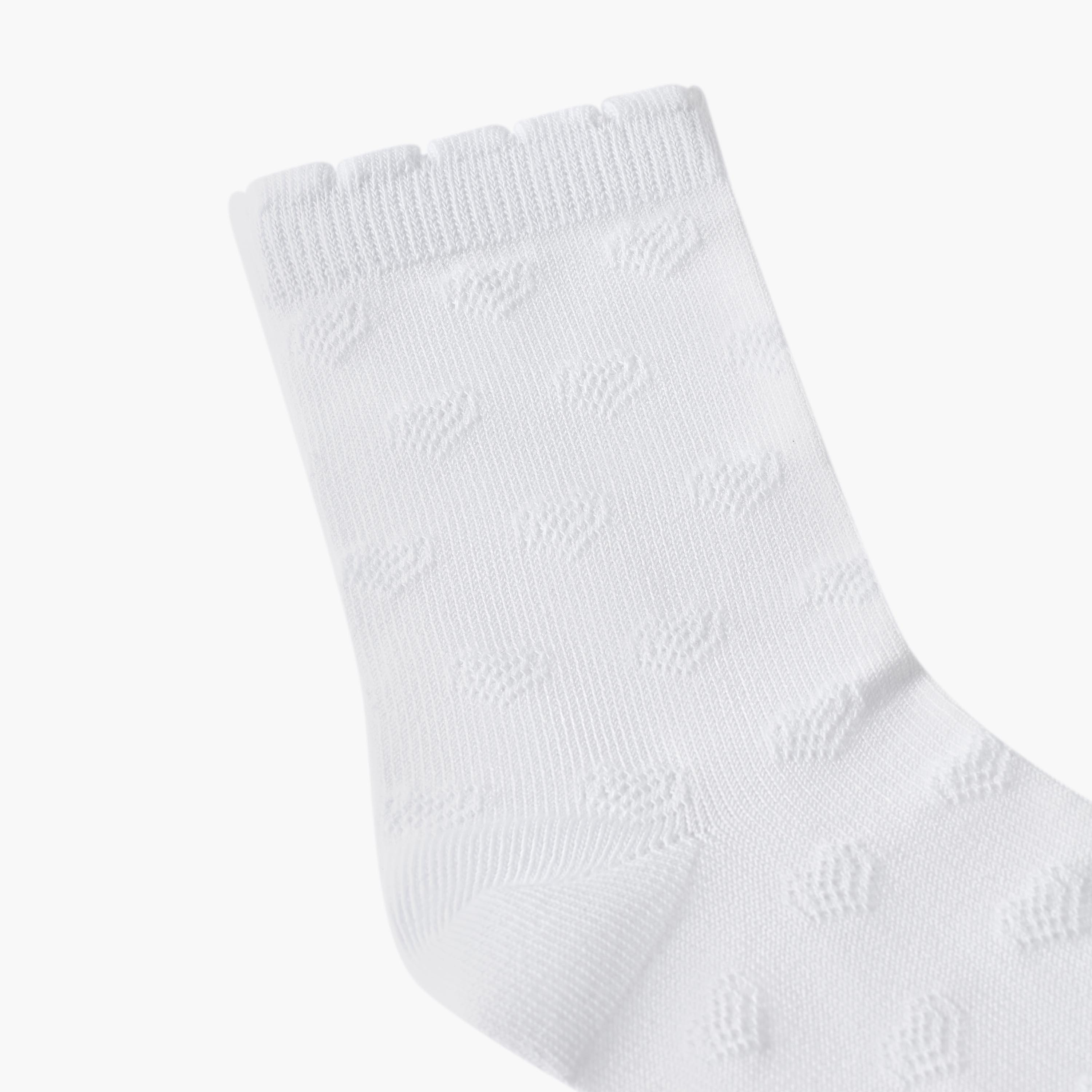 طقم جوارب بطول منتصف الساق 3 أزواج للبنات من جونيورز-girls-accessories-socks-image-3