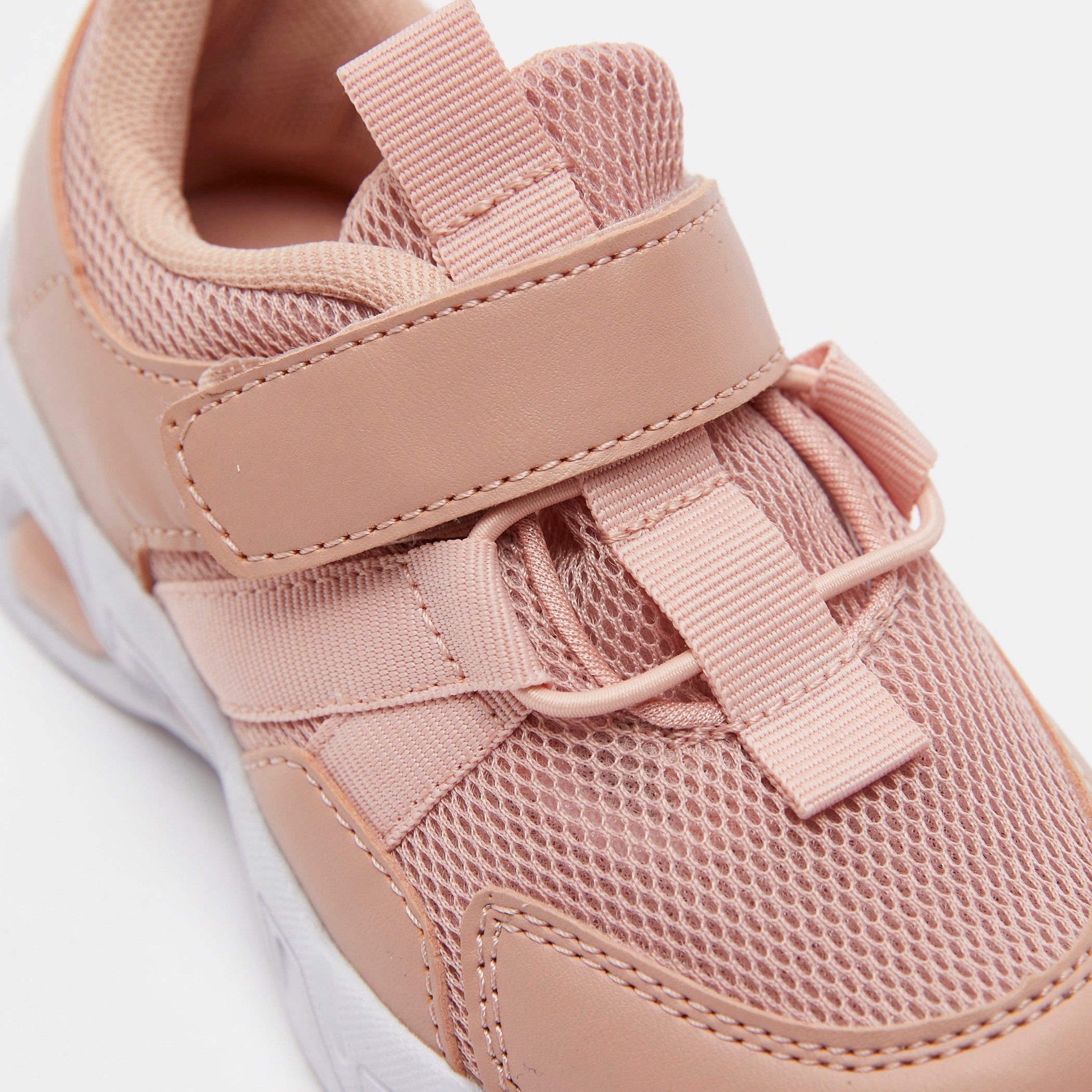 Textured Walking Shoes with LED Lights-baby-girls-shoes-closedshoes-image-4