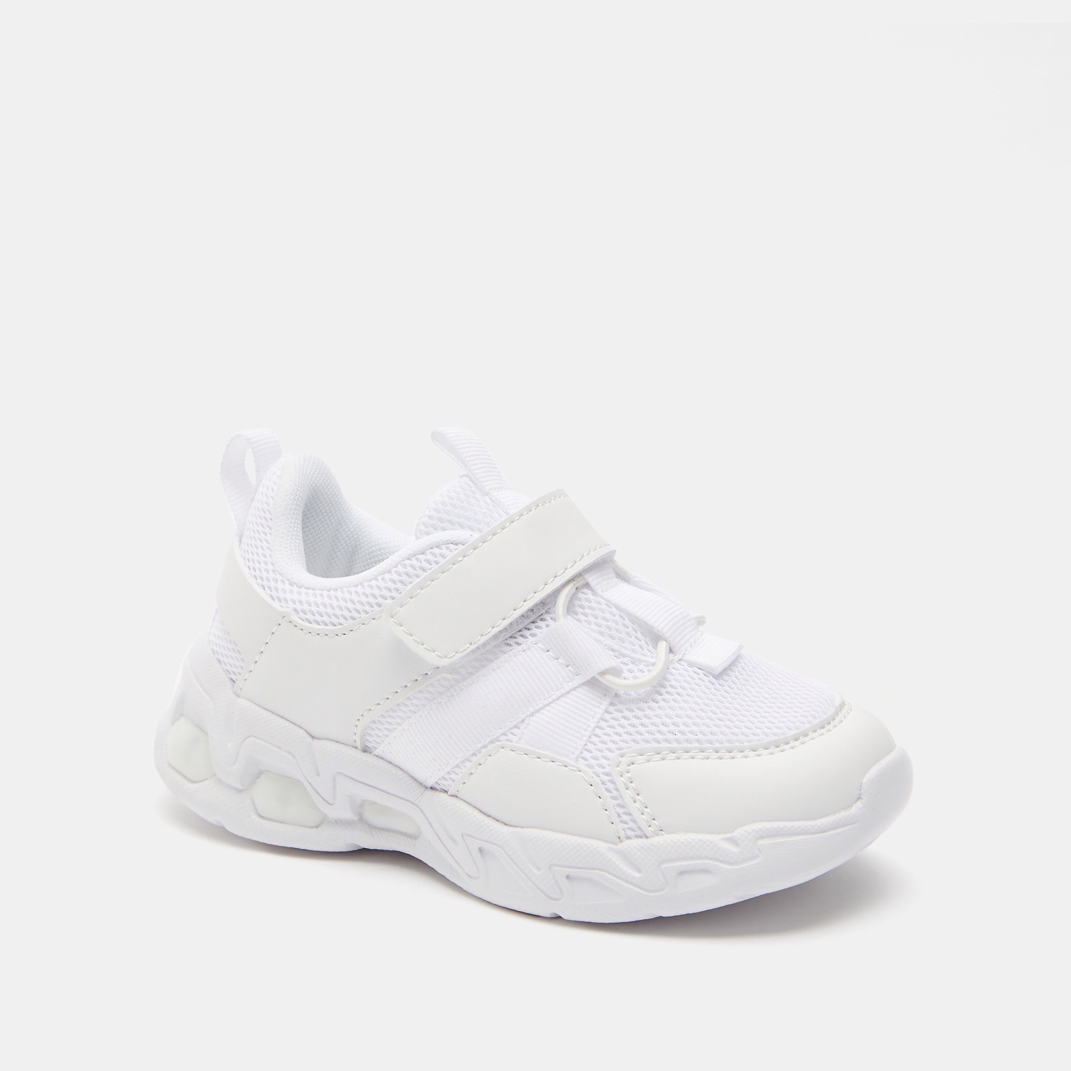 Shop Textured Walking Shoes with LED Lights Online Centrepoint Oman