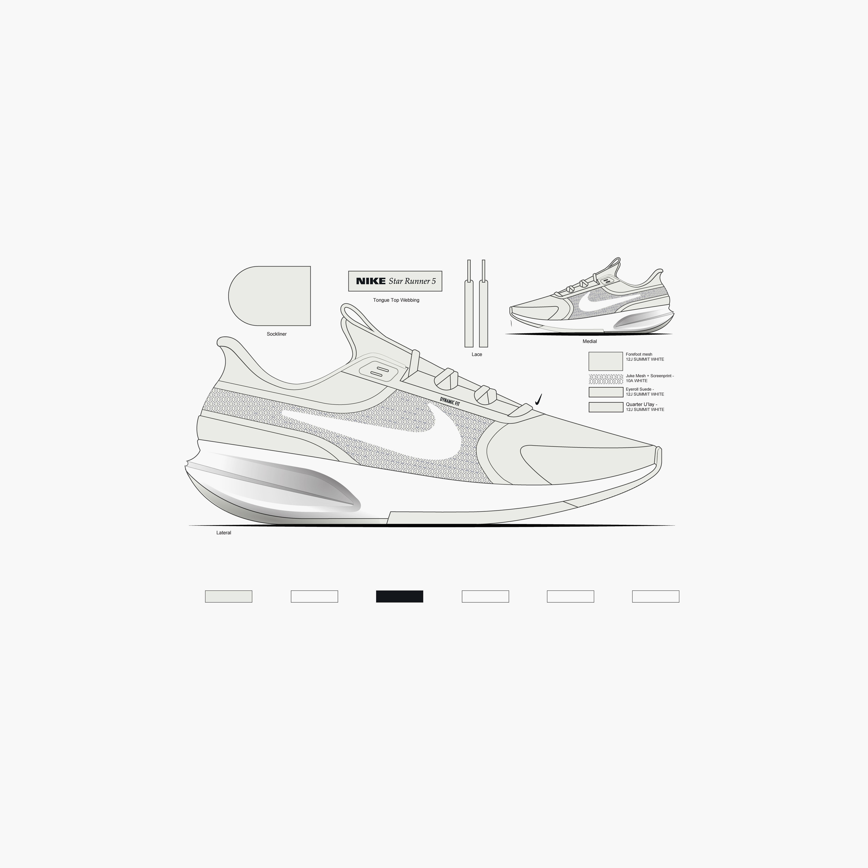 Nike Kids' NIKE STAR RUNNER 5 PS School Shoes with Hook and Loop Closure - HF7005-101-girls-shoes-schoolshoes-image-4