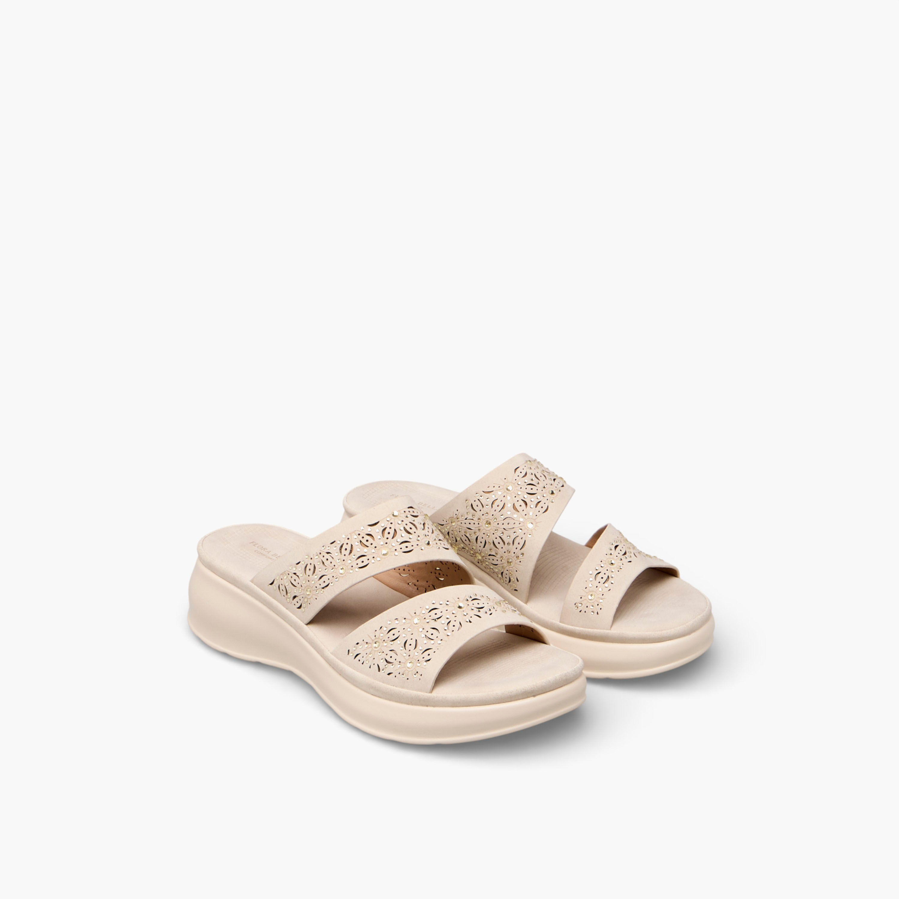 Flora Bella Women Wedge Heel Slide Sandals-women-shoes-flats-sandals-image-1