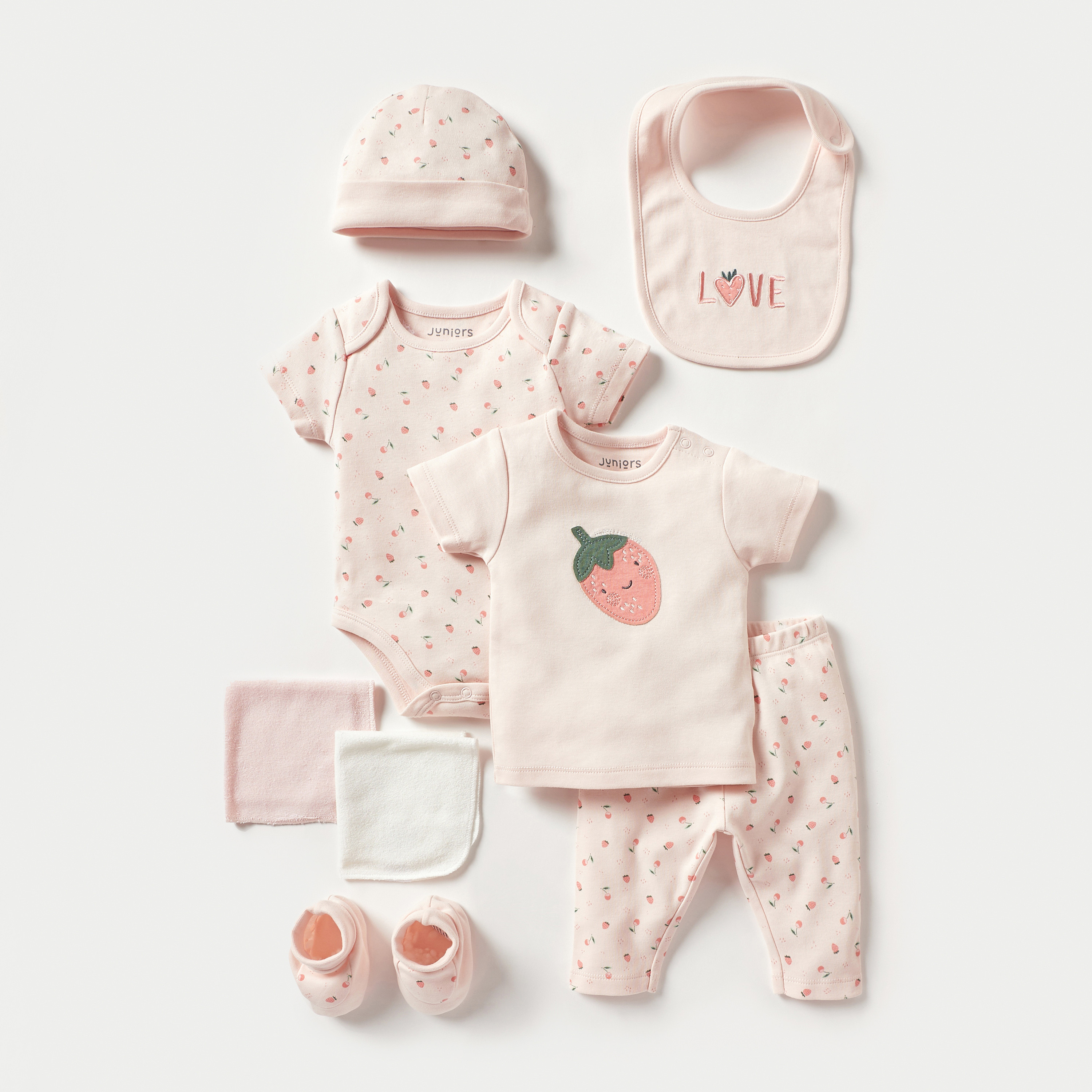 طقم ملابس 8 قطع بطبعات من جونيورز-baby-girls-clothing-setsandcoords-image-2