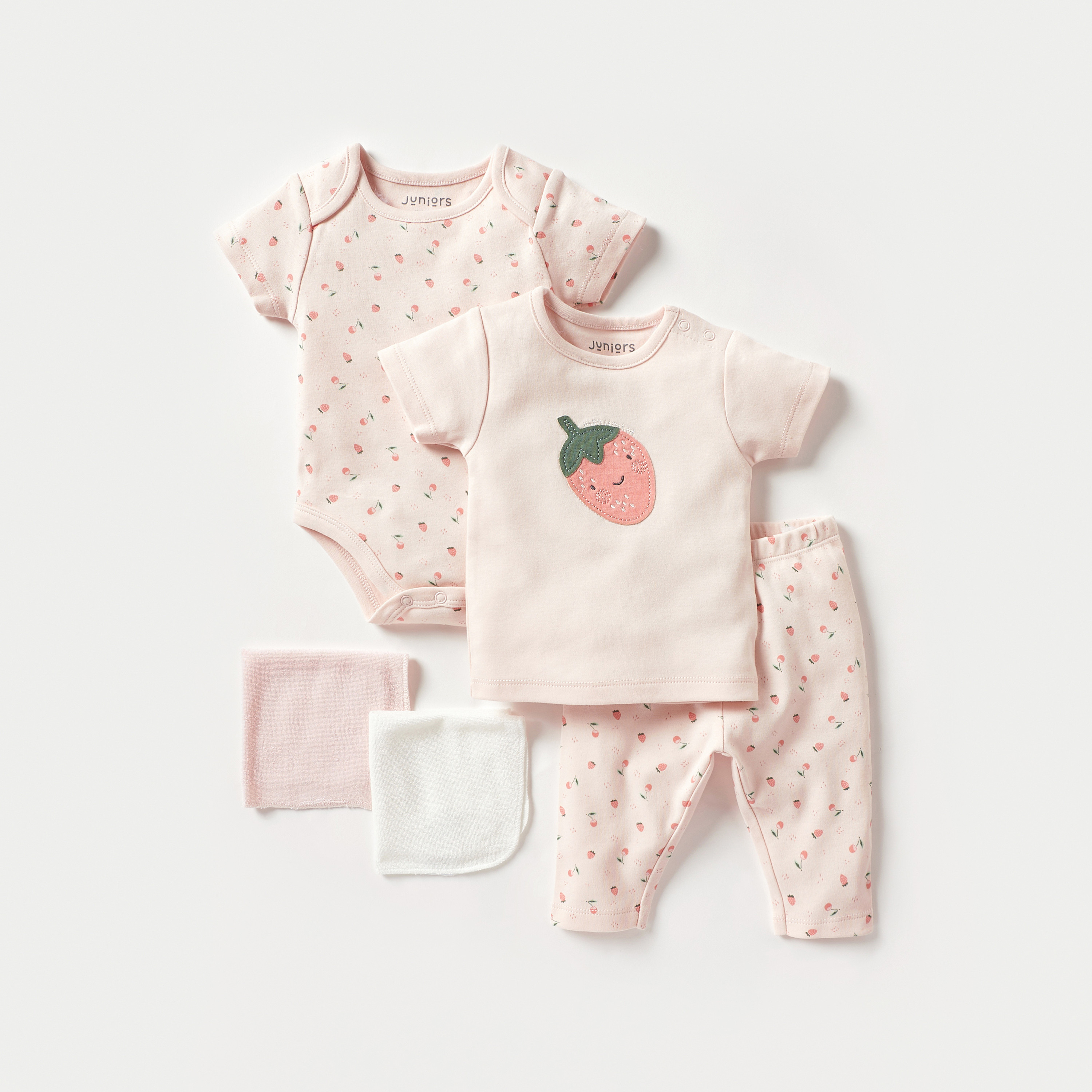 طقم ملابس 8 قطع بطبعات من جونيورز-baby-girls-clothing-setsandcoords-image-3