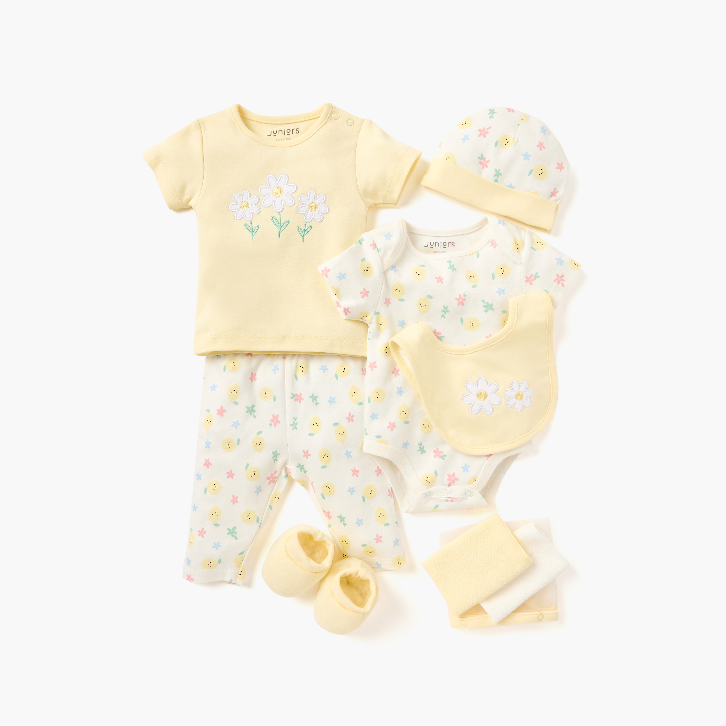 طقم ملابس 8 قطع بطبعات من جونيورز-baby-boys-clothing-multipacks-image-1