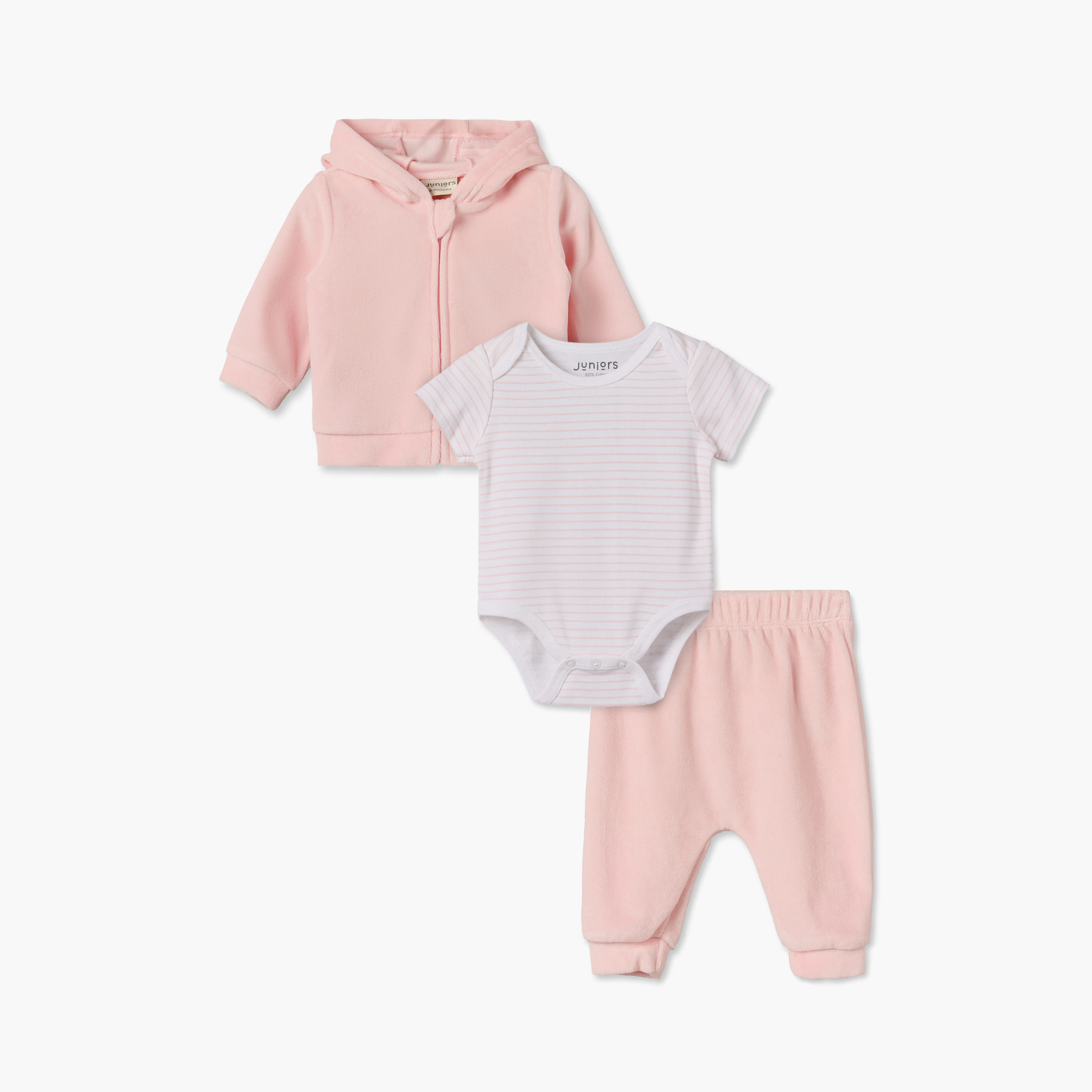 Set of 3 Juniors Clothing Gift Set with Bunny Print-baby-girls-clothing-setsandcoords-image-2