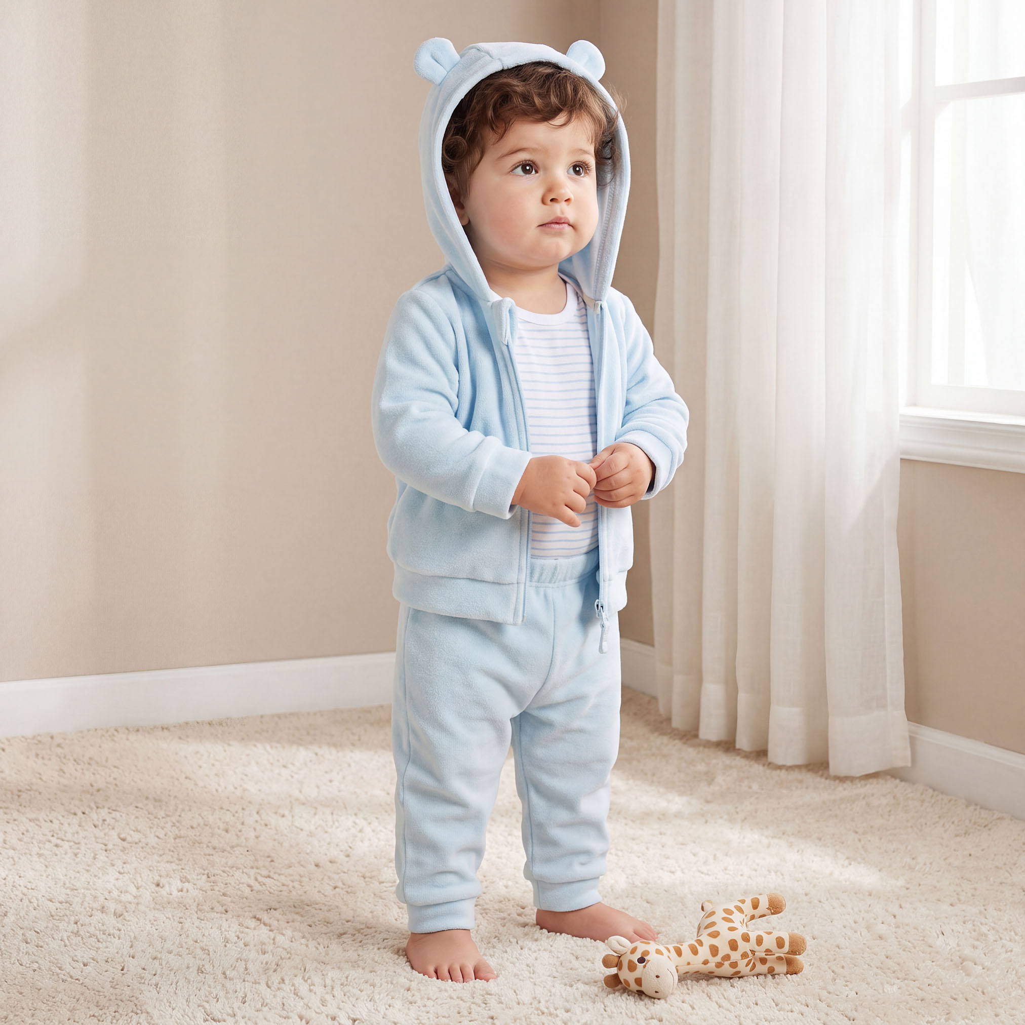 طقم هدايا ملابس 3 قطع بطبعات أرنب من جونيورز-baby-boys-clothing-winterwear-setsandcoords-image-2