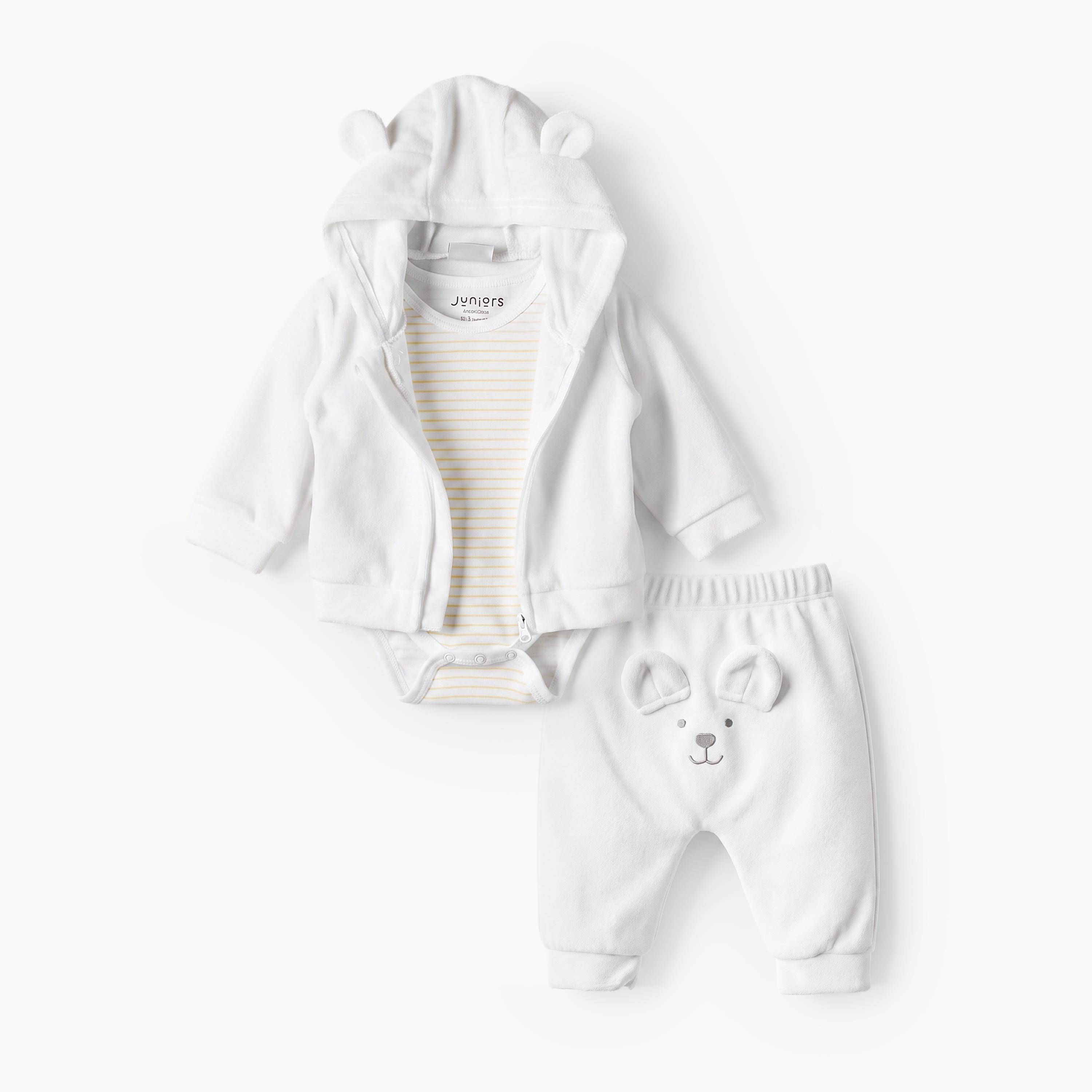طقم بودي سوت وبنطلون رياضي وجاكيت من جونيورز-baby-girls-clothing-setsandcoords-image-1