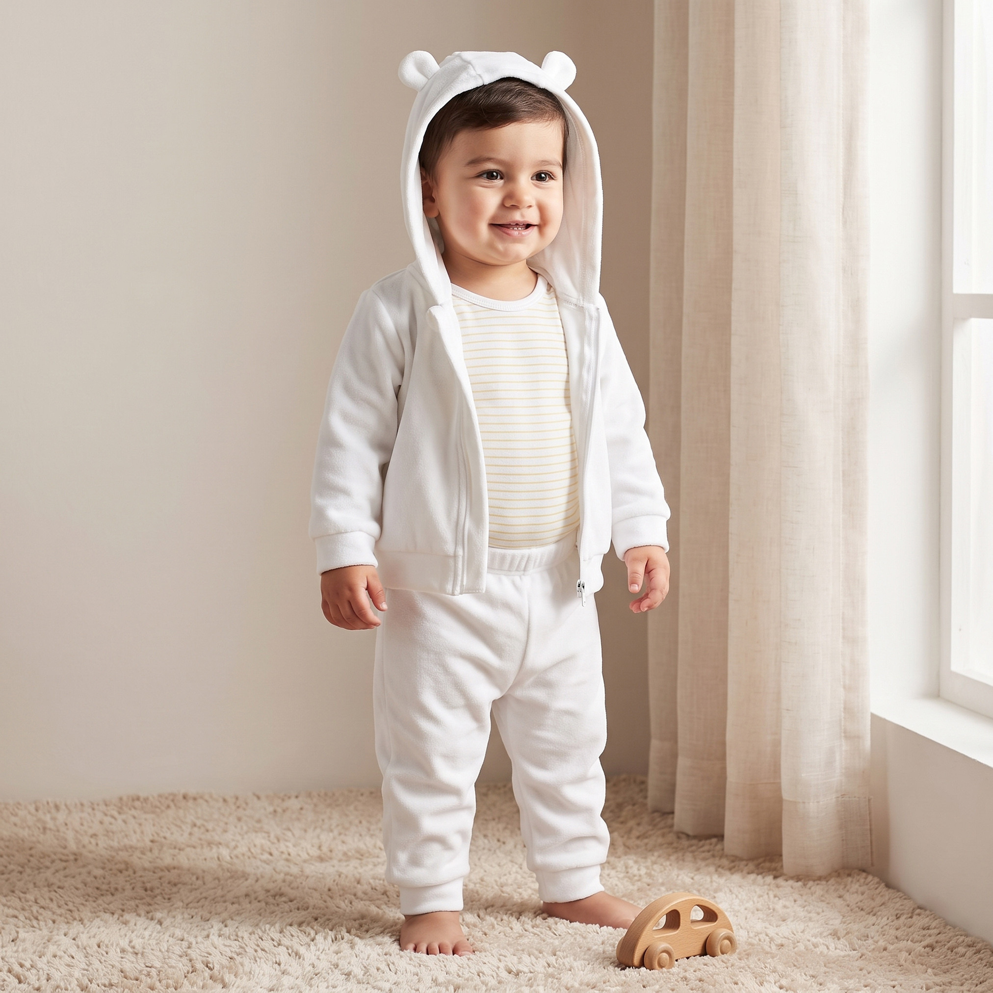 طقم بودي سوت وبنطلون رياضي وجاكيت من جونيورز-baby-girls-clothing-setsandcoords-image-2