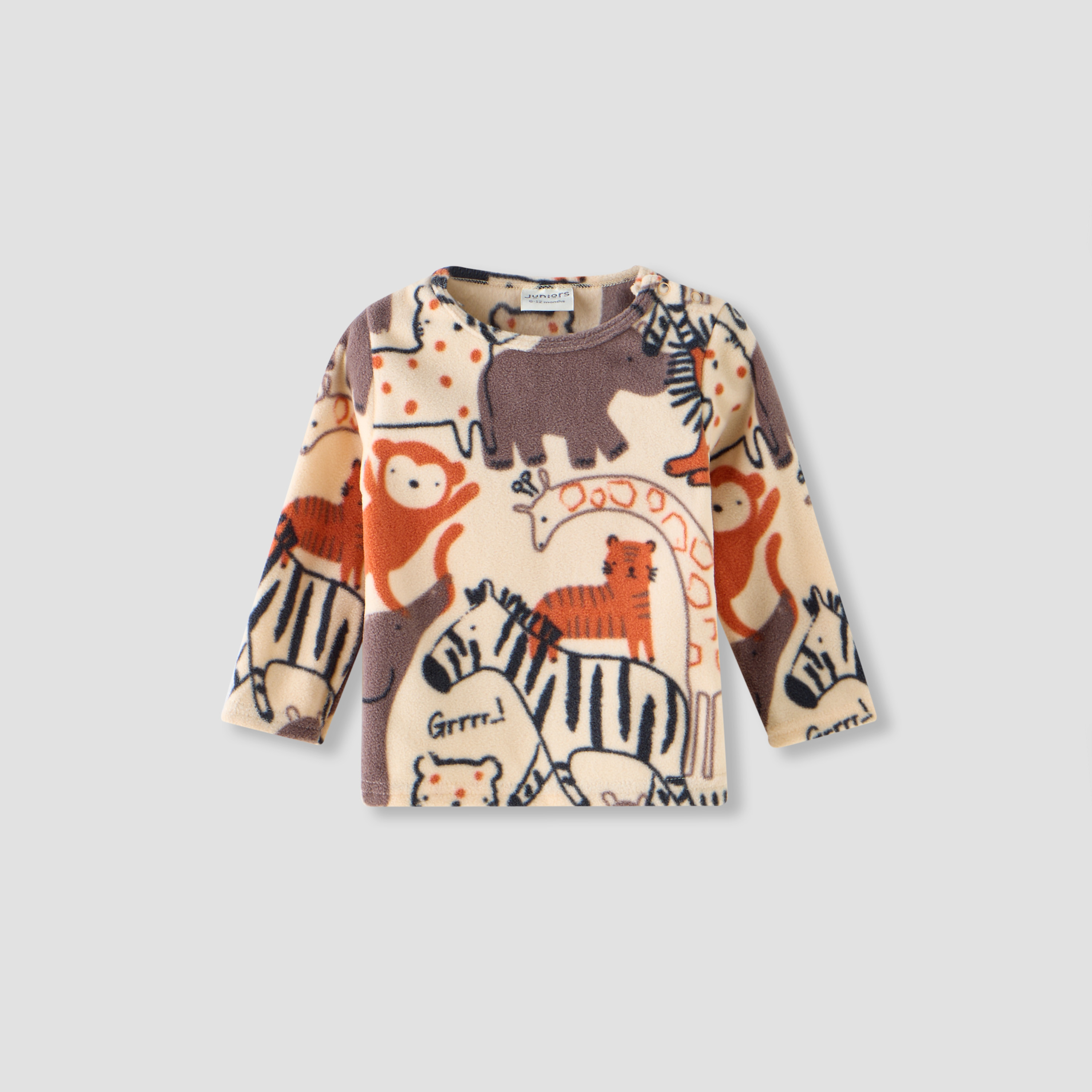 Juniors Pyjama Set with Animal Print - Long Sleeves - Crew Neck-baby-boys-clothing-nightwear-pyjamasets-image-2