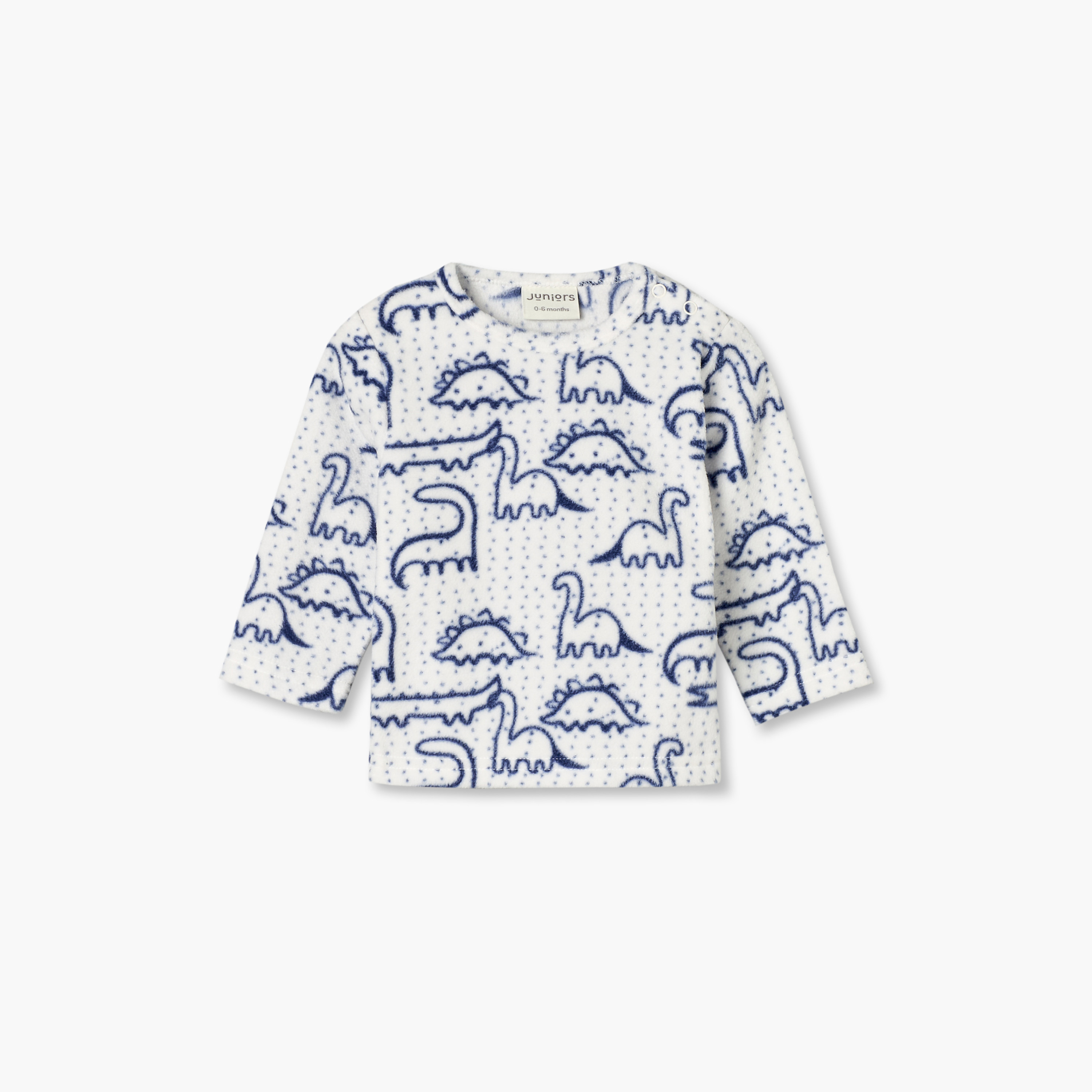 Juniors Crew Neck Long Sleeves Pyjama Set with Dinosaur Print-baby-boys-clothing-nightwear-pyjamasets-image-3