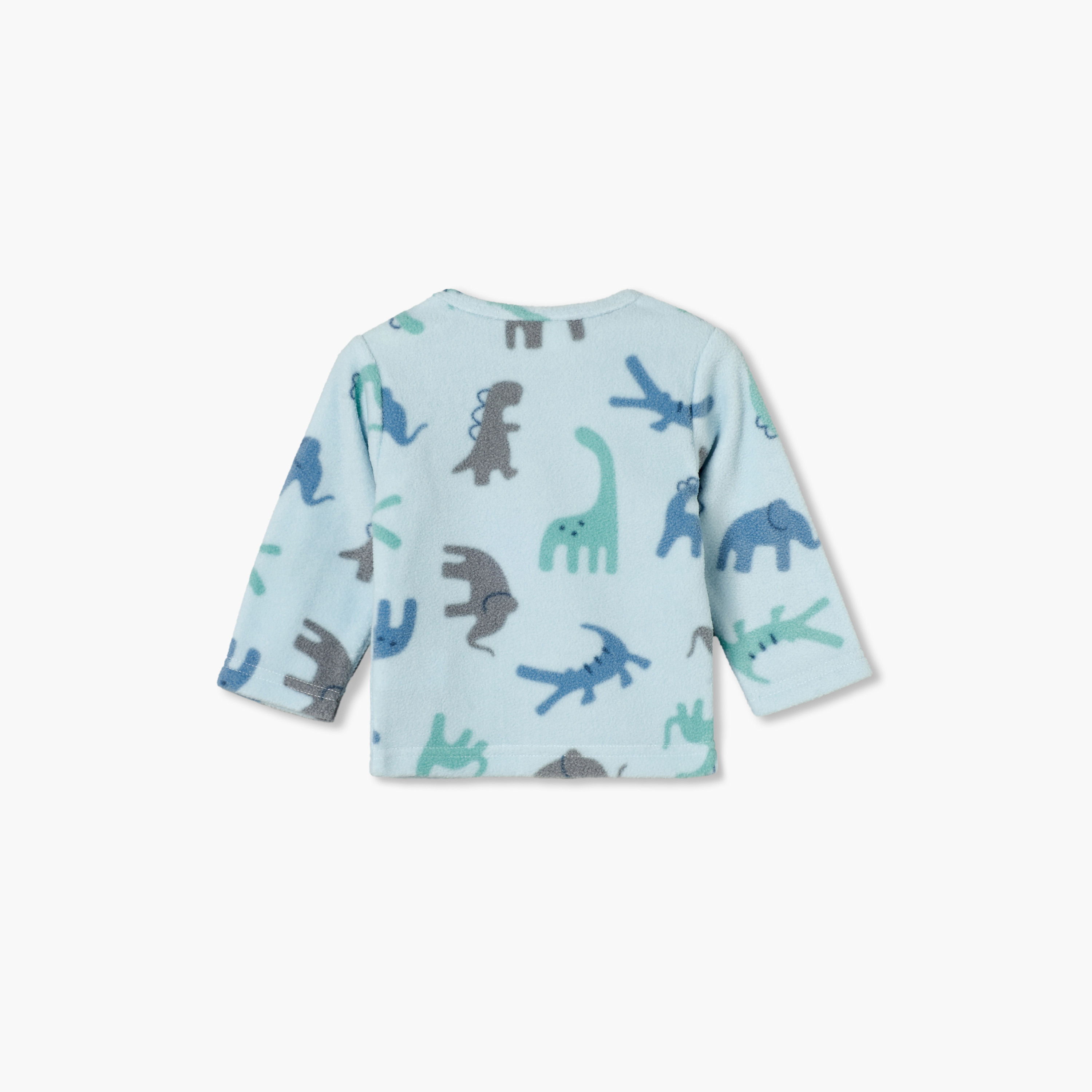 Juniors Crew Neck Long Sleeves Pyjama Set with Safari Print-baby-boys-clothing-nightwear-pyjamasets-image-5
