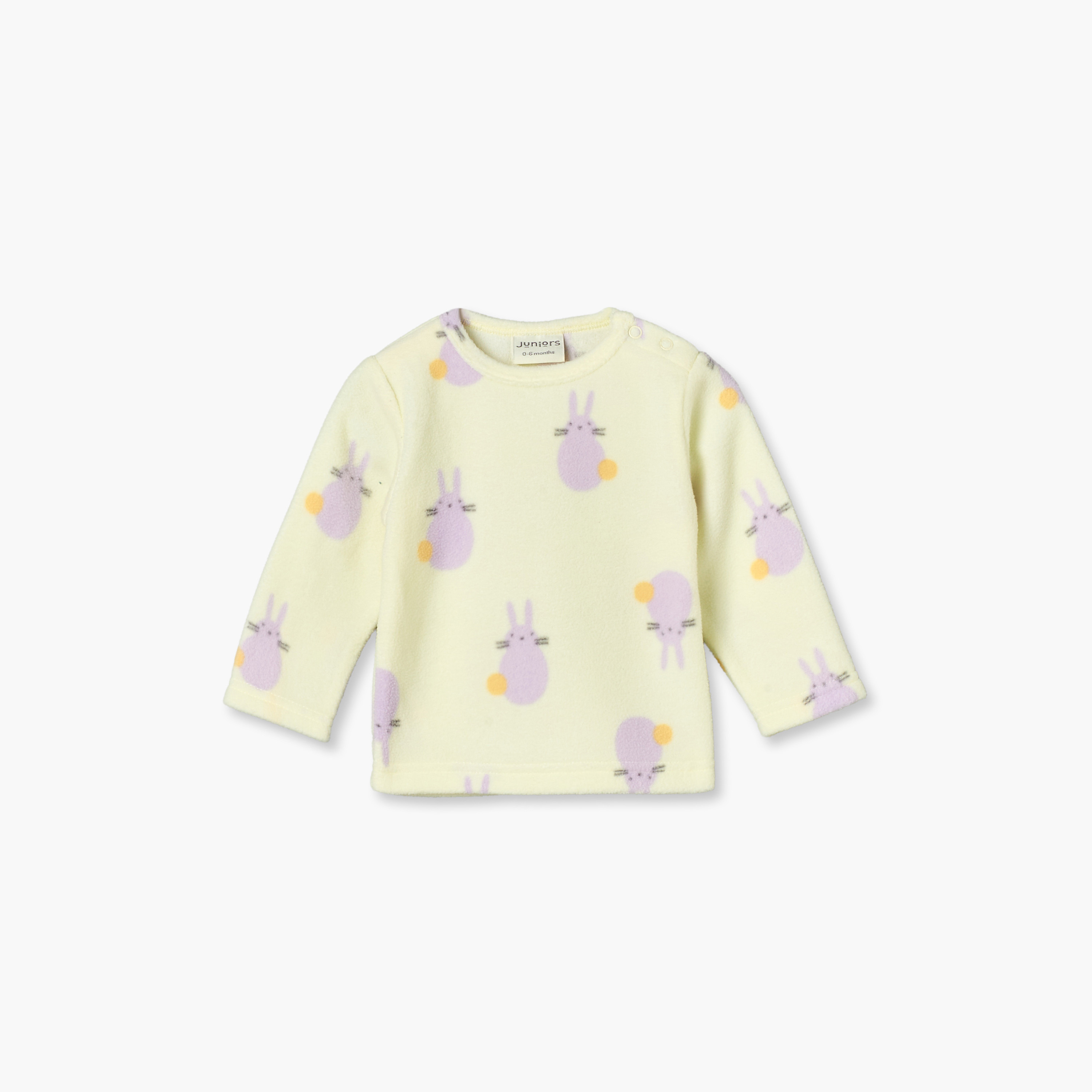 Juniors Crew Neck Long Sleeves Pyjama Set with Bunny Print-baby-boys-clothing-nightwear-pyjamasets-image-3