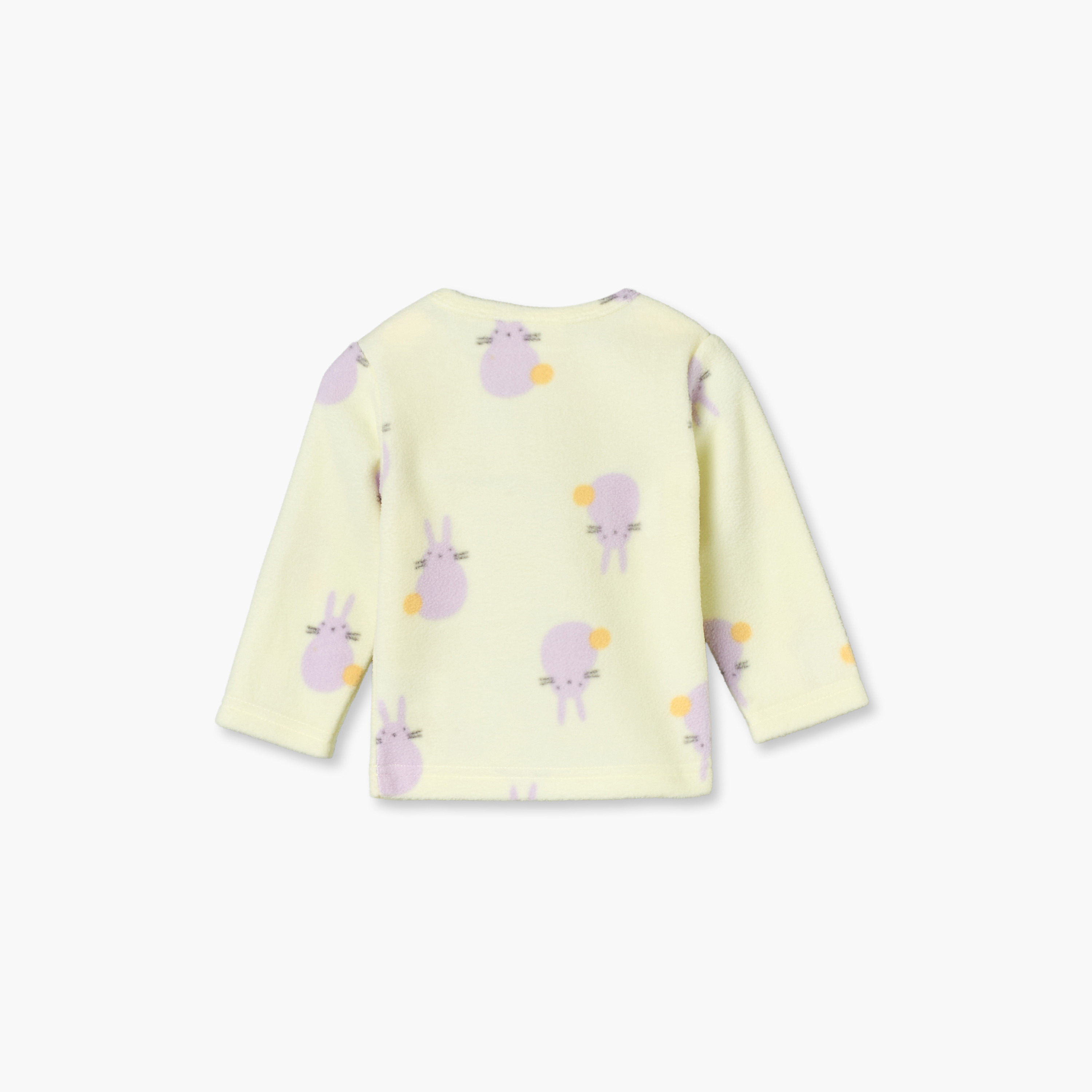 Juniors Crew Neck Long Sleeves Pyjama Set with Bunny Print-baby-boys-clothing-nightwear-pyjamasets-image-5