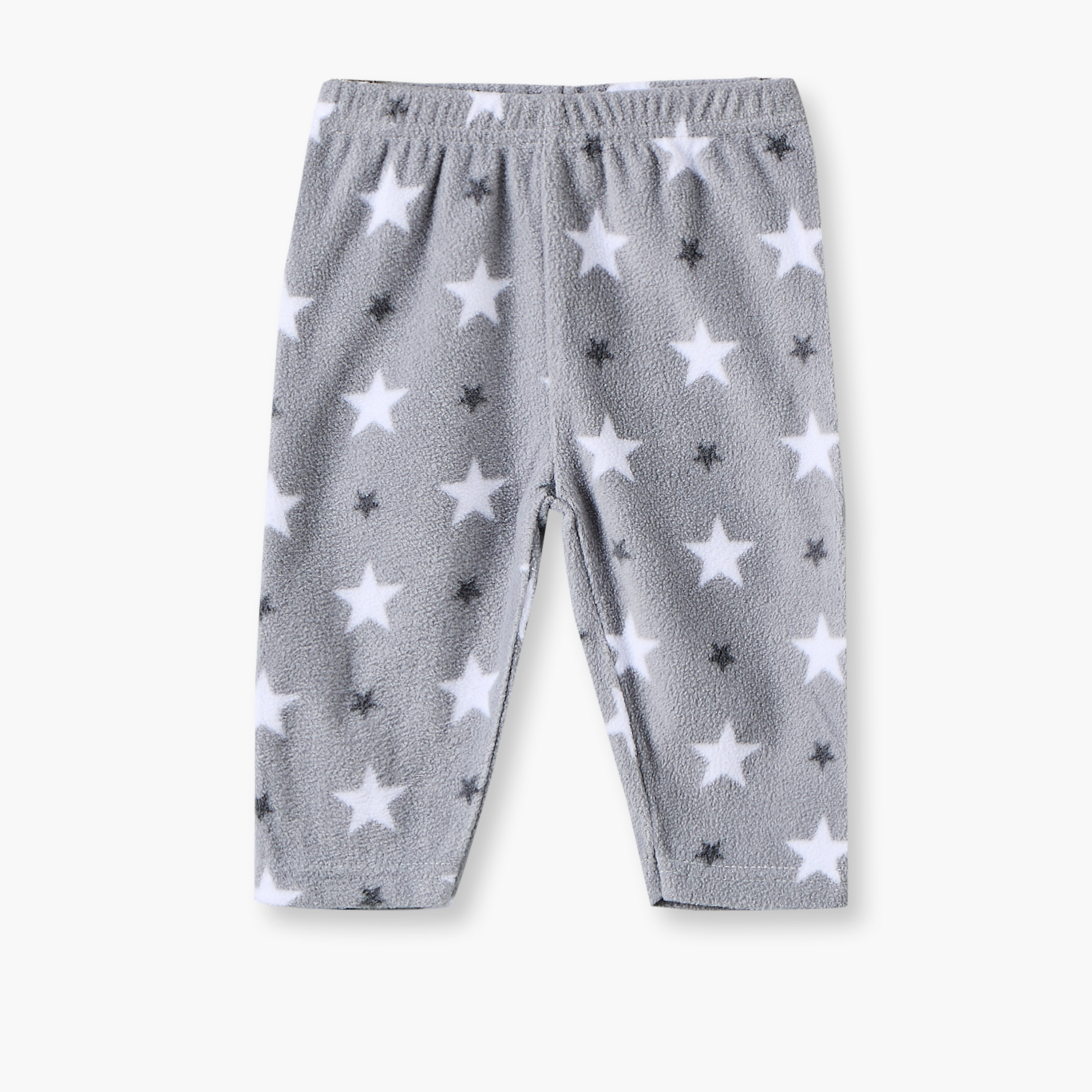 Juniors Round Neck Long Sleeves Pyjama Set with Star Print-baby-boys-clothing-nightwear-pyjamasets-image-4