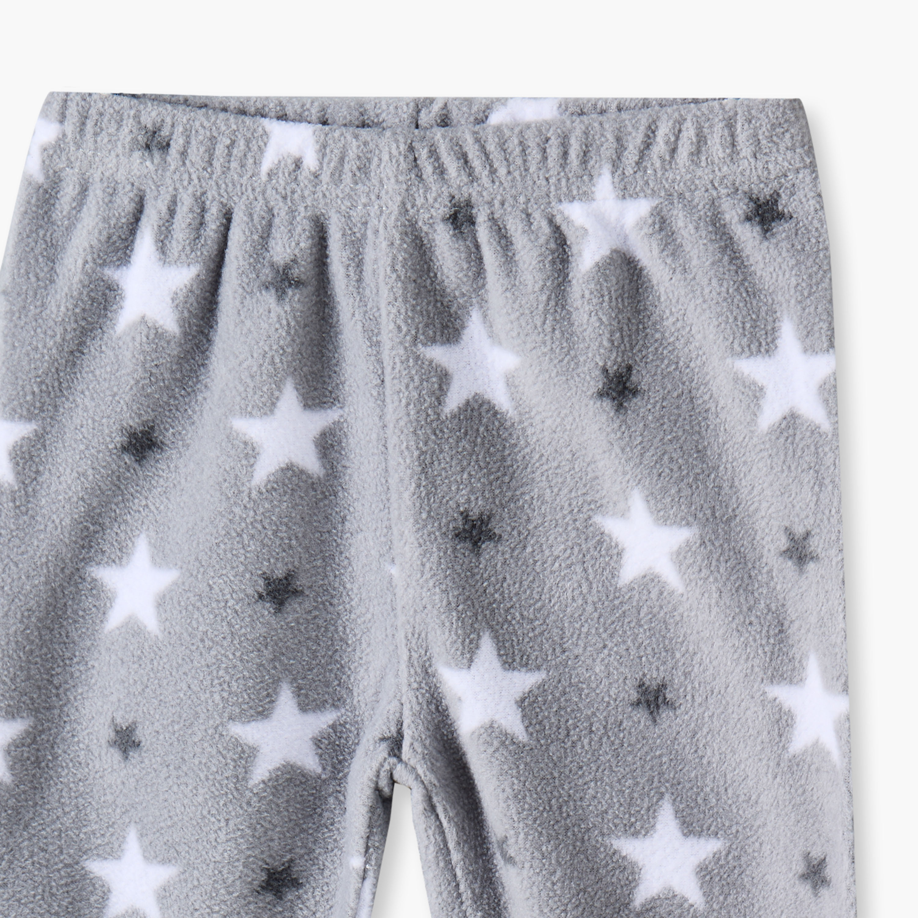 Juniors Round Neck Long Sleeves Pyjama Set with Star Print-baby-boys-clothing-nightwear-pyjamasets-image-8