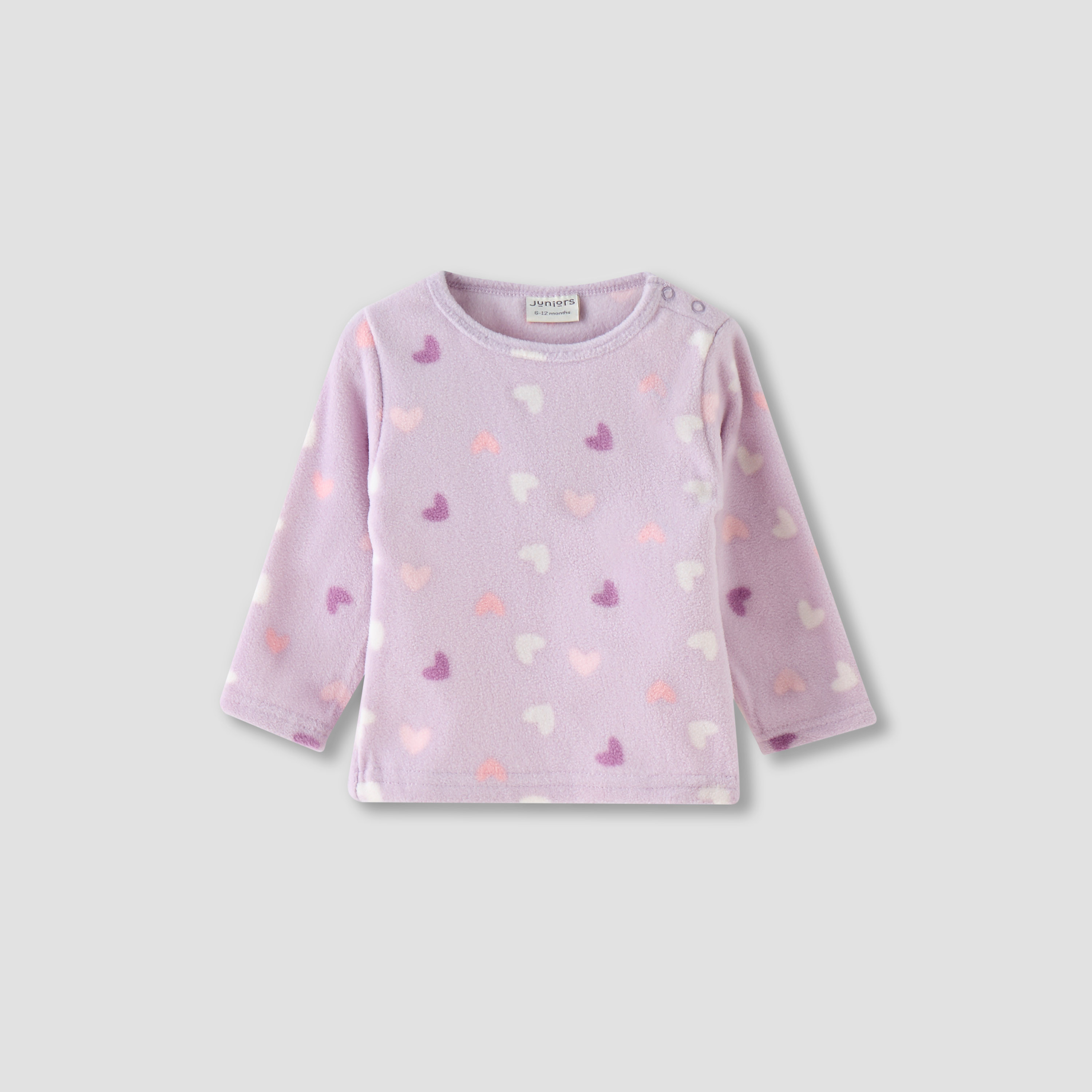 Juniors Pyjama Set with Heart Print - Long Sleeves - Round Neck-baby-girls-clothing-nightwear-pyjamasets-image-2