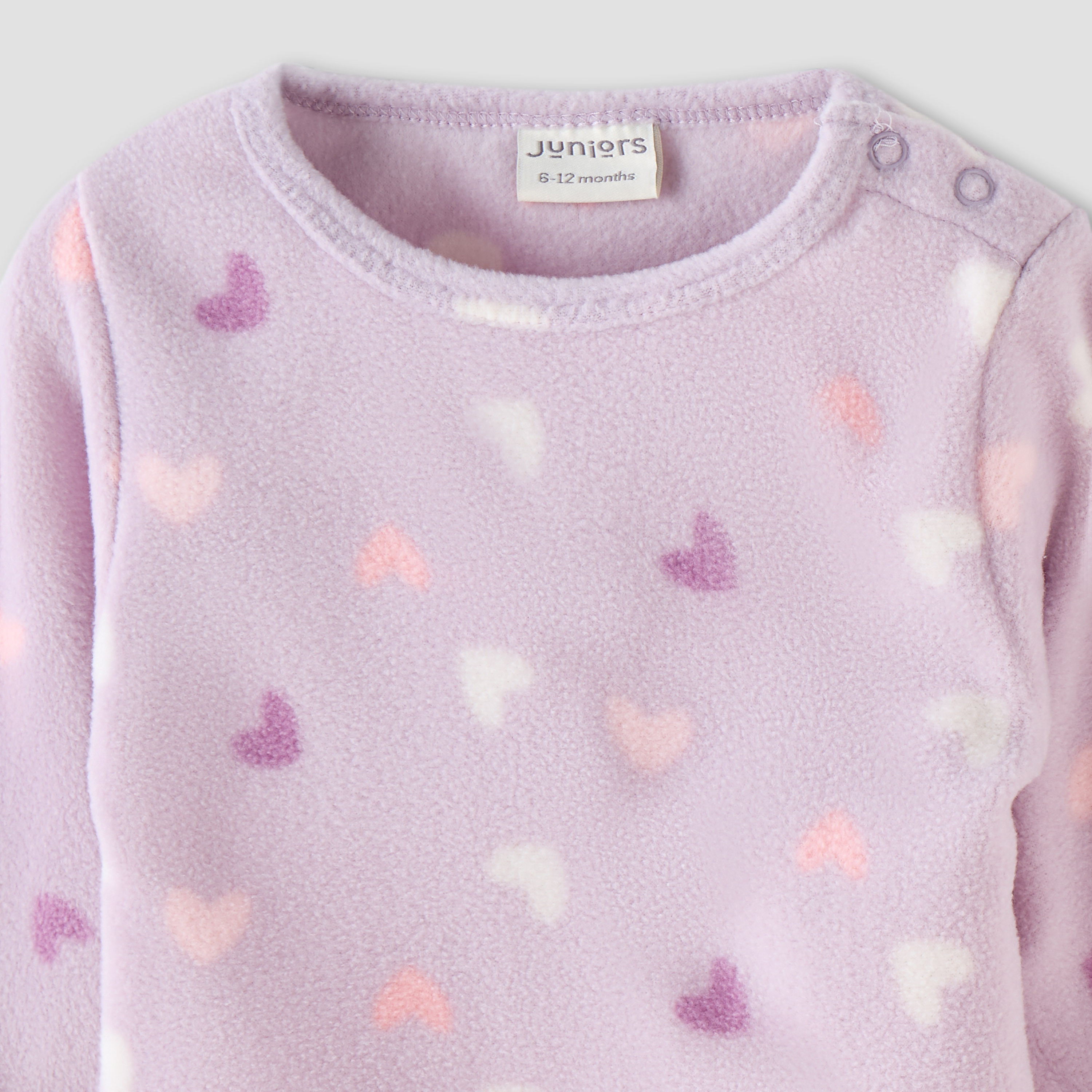 Juniors Pyjama Set with Heart Print - Long Sleeves - Round Neck-baby-girls-clothing-nightwear-pyjamasets-image-4