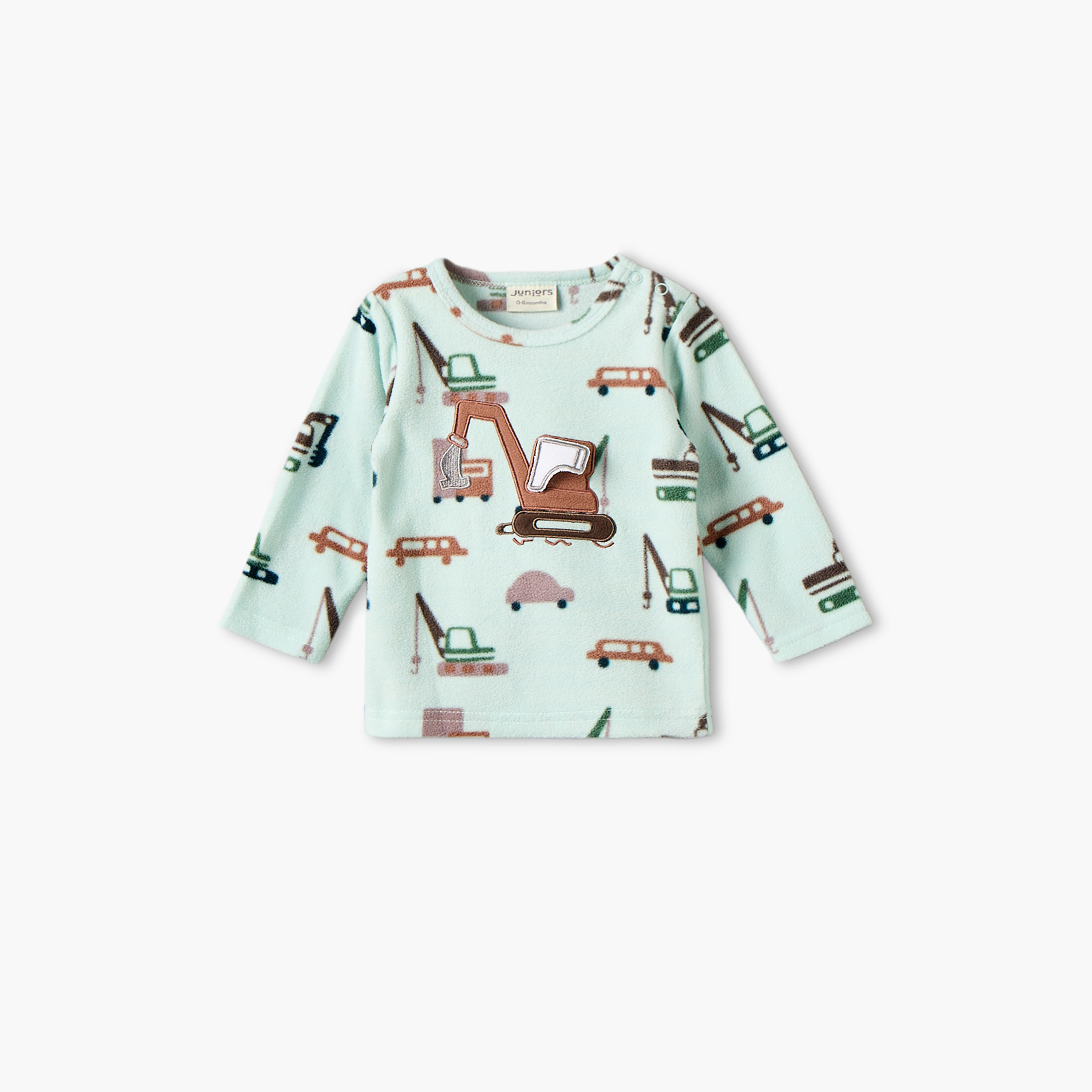 بيجاما برقبة ضيقة وأكمام طويلة وطبعات من جونيورز - مجموعة من طقمين-baby-boys-clothing-nightwear-pyjamasets-image-6