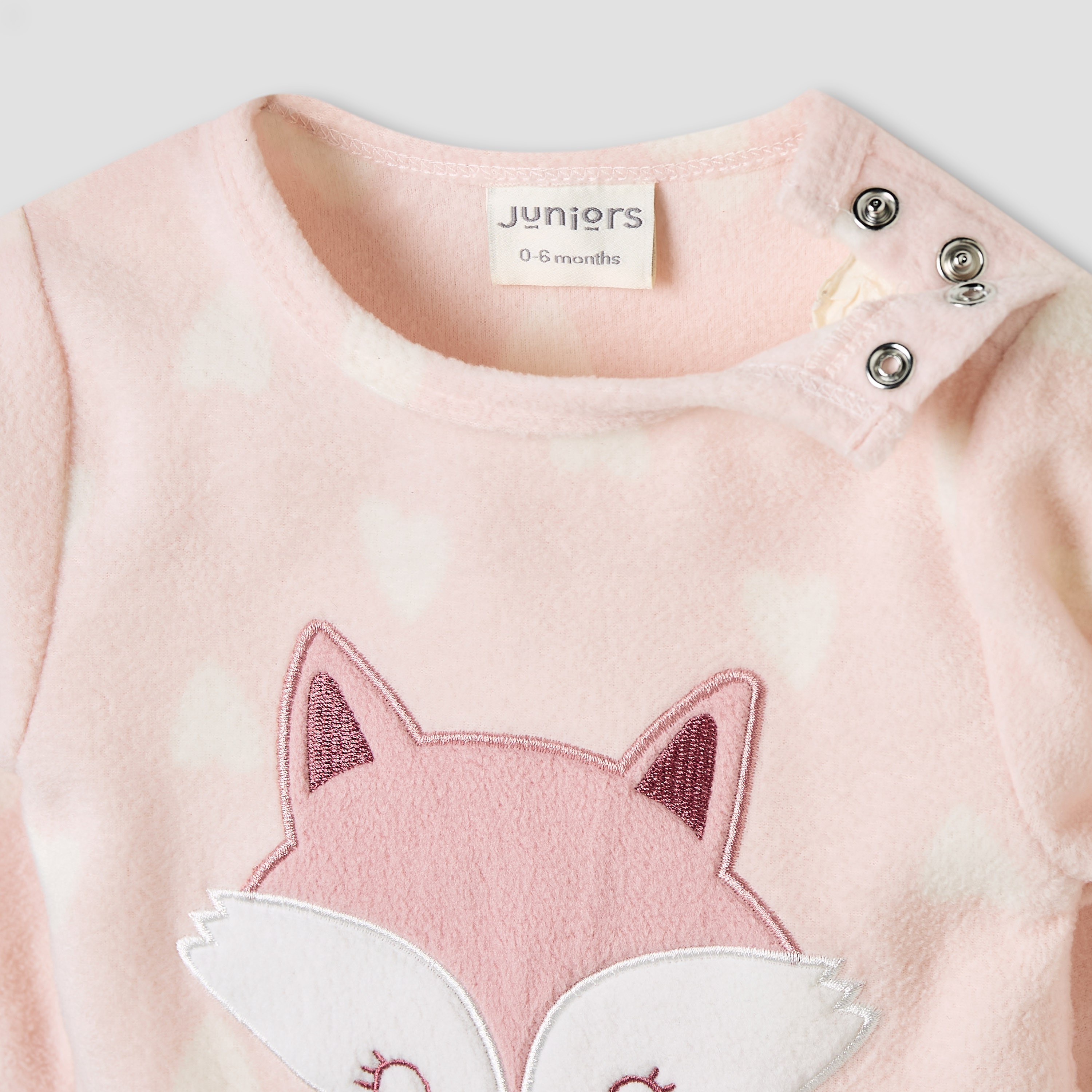 Juniors Pyjama Set with Assorted Print - Polyester - Long Sleeves - Round Neck - Pack of 2-baby-girls-clothing-nightwear-pyjamasets-image-6