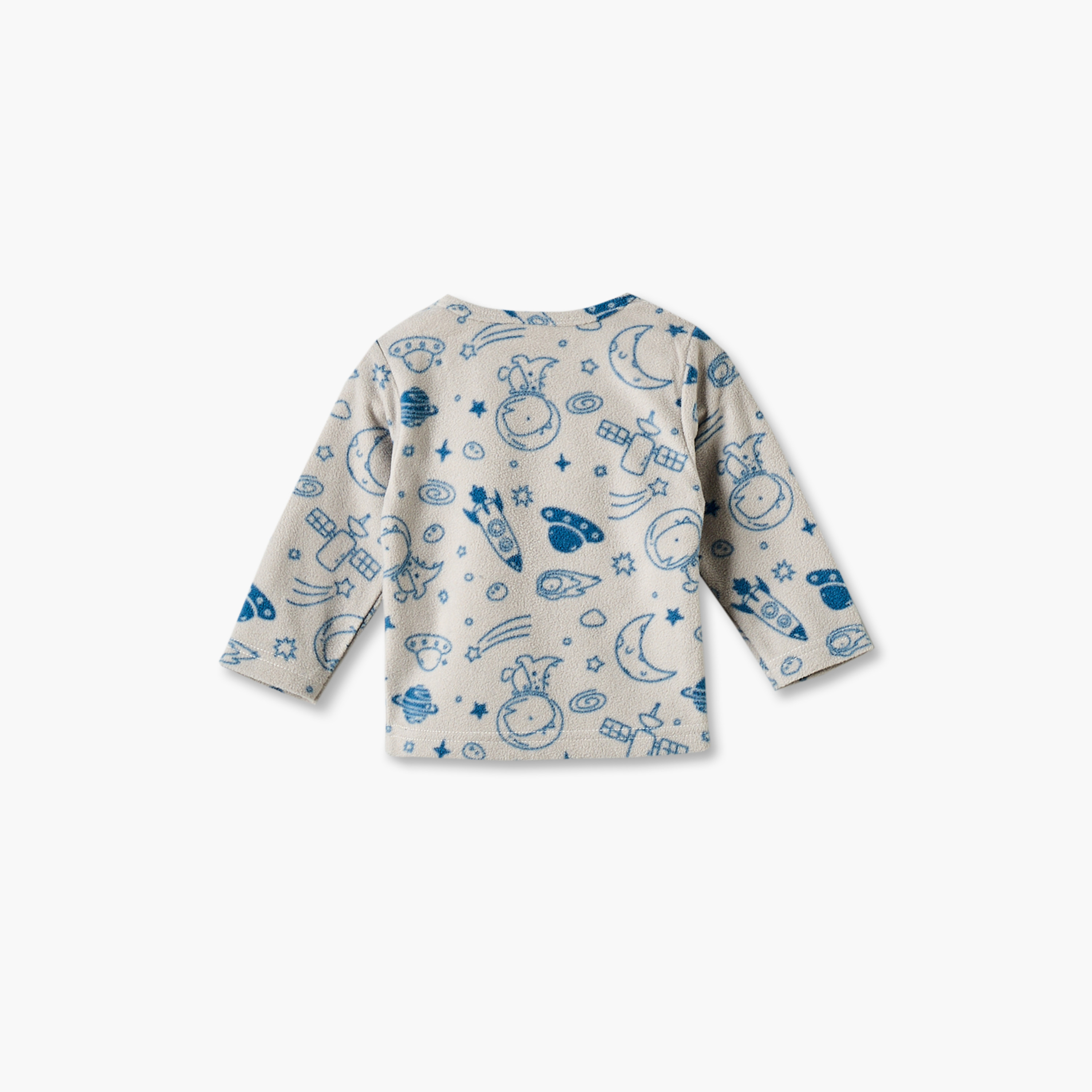 Pack of 2 Juniors Crew Neck Long Sleeves Pyjama Set with Celestial Print-baby-girls-clothing-nightwear-pyjamasets-image-4