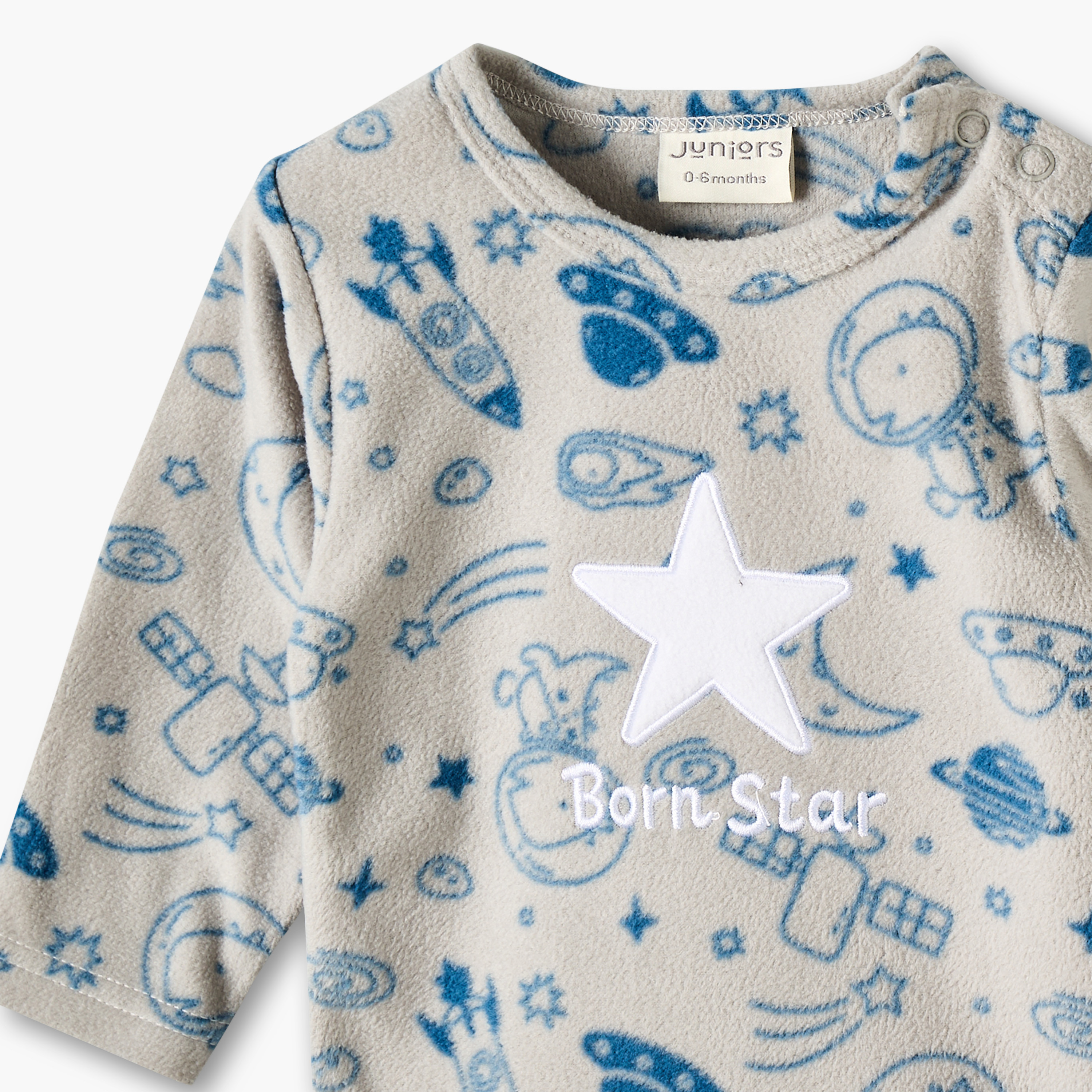 Pack of 2 Juniors Crew Neck Long Sleeves Pyjama Set with Celestial Print-baby-girls-clothing-nightwear-pyjamasets-image-8