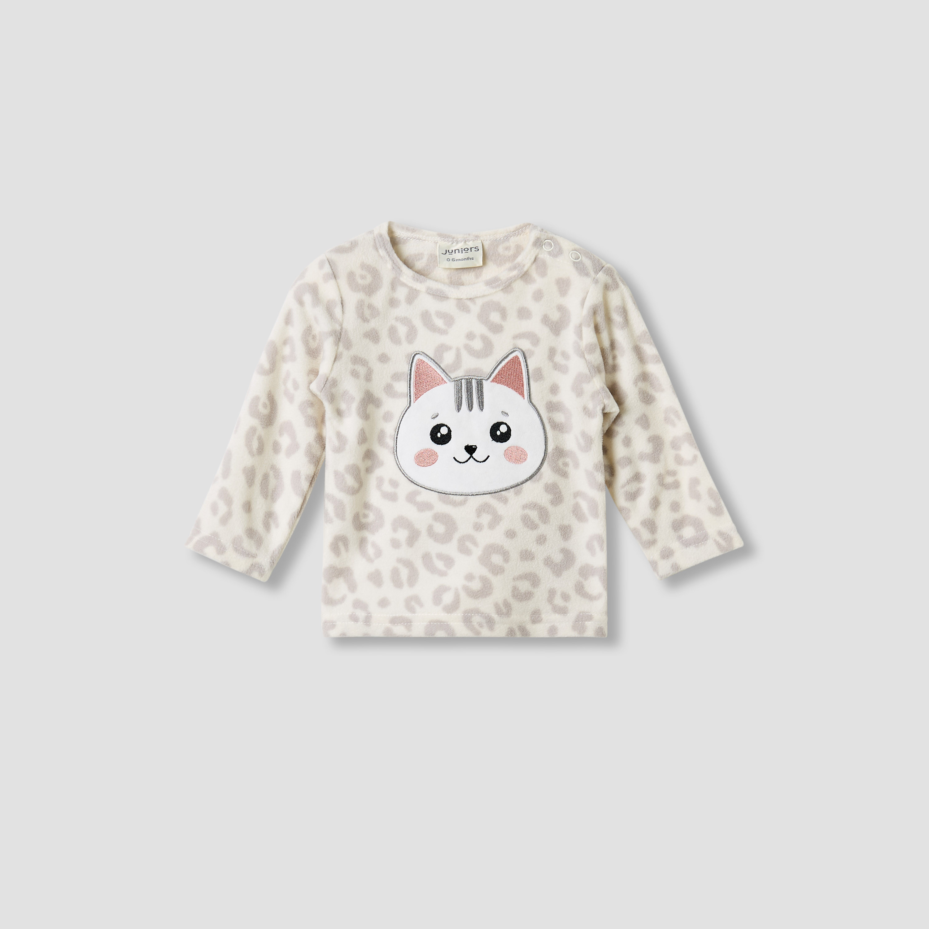 Juniors Pyjama Set with Assorted Print - Polyester - Long Sleeves - Round Neck - Pack of 2-baby-girls-clothing-nightwear-pyjamasets-image-2