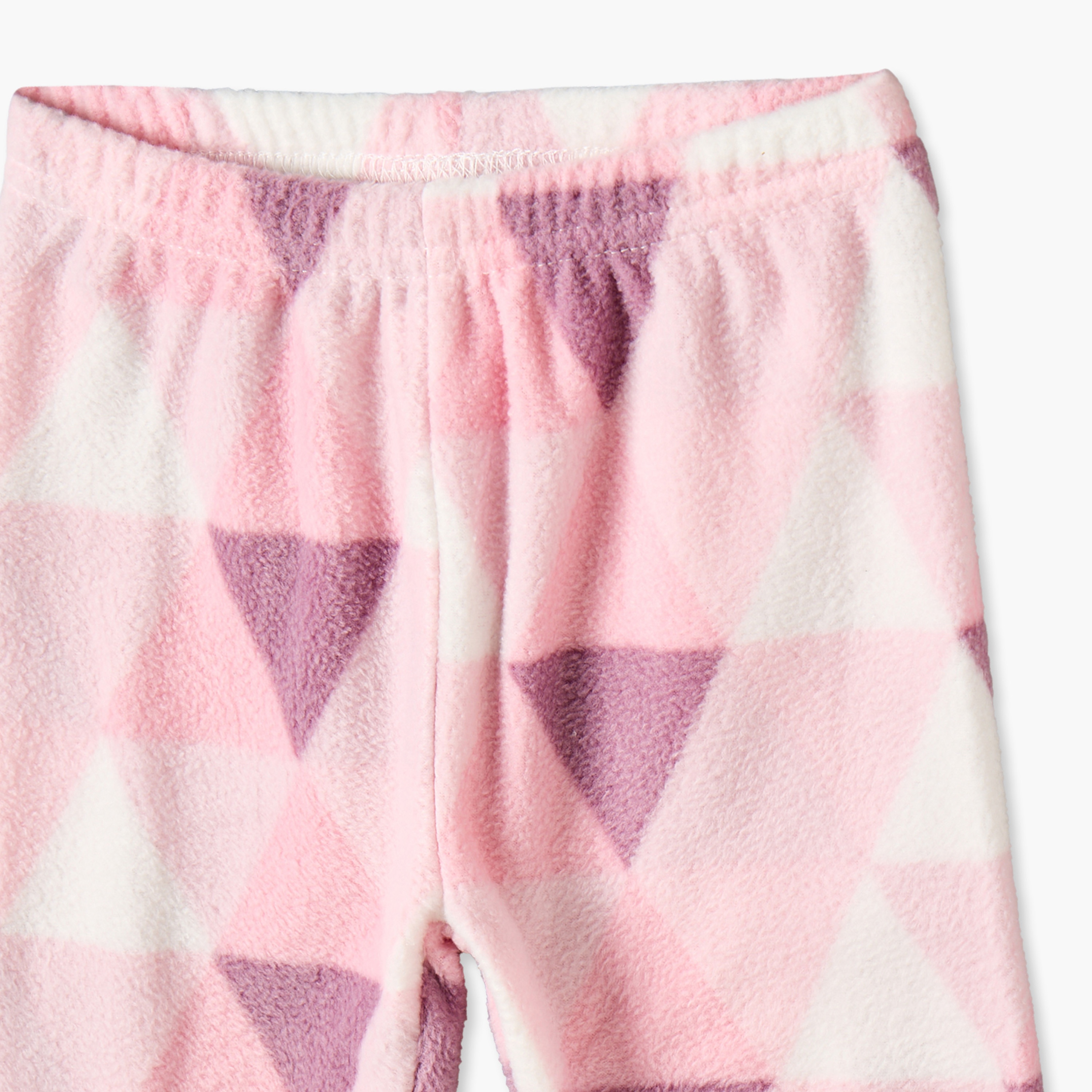 طقم بيجاما برقبة ضيقة وأكمام طويلة وتزيينات من جونيورز - عبوة من طقمين-baby-girls-clothing-nightwear-pyjamasets-image-9