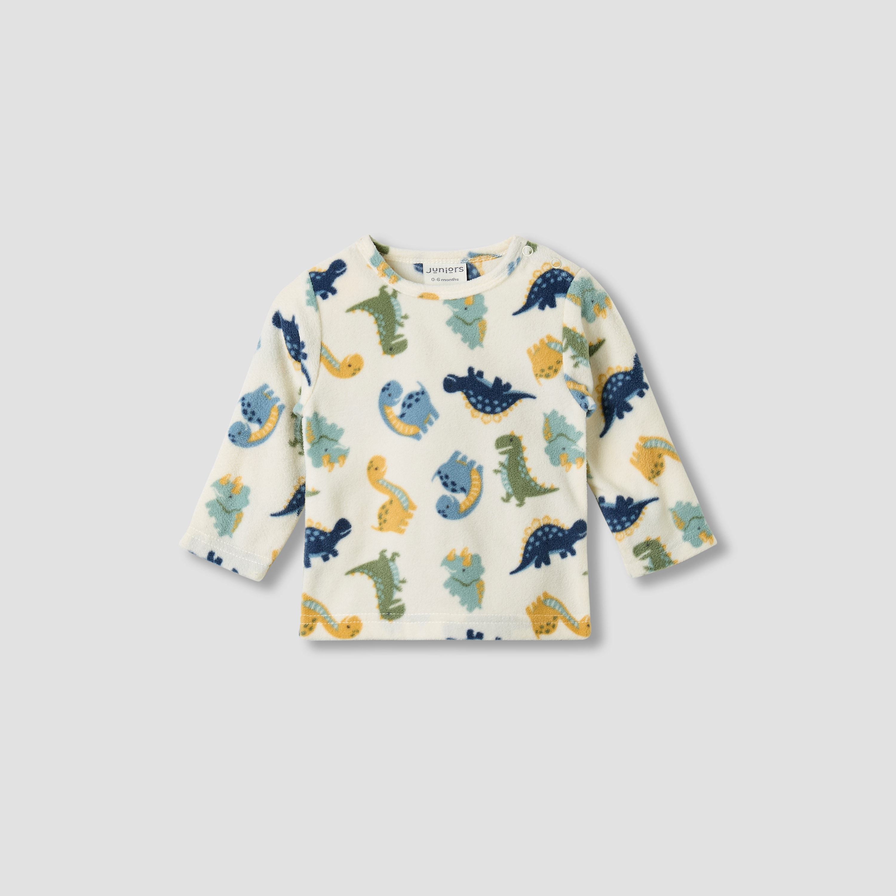 Juniors Pyjama Set with Dinosaur Print - Polyester - Long Sleeves - Round Neck - Set of 2-baby-boys-clothing-nightwear-pyjamasets-image-2