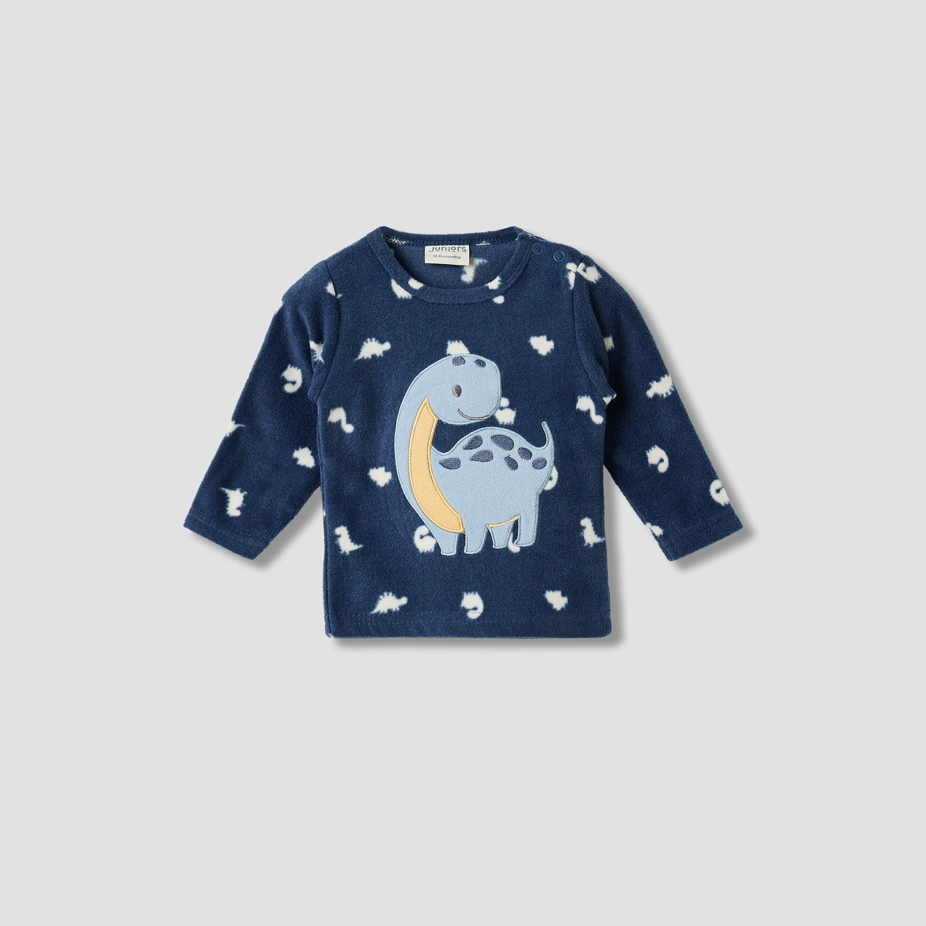 Juniors Pyjama Set with Dinosaur Print - Polyester - Long Sleeves - Round Neck - Set of 2-baby-boys-clothing-nightwear-pyjamasets-image-4