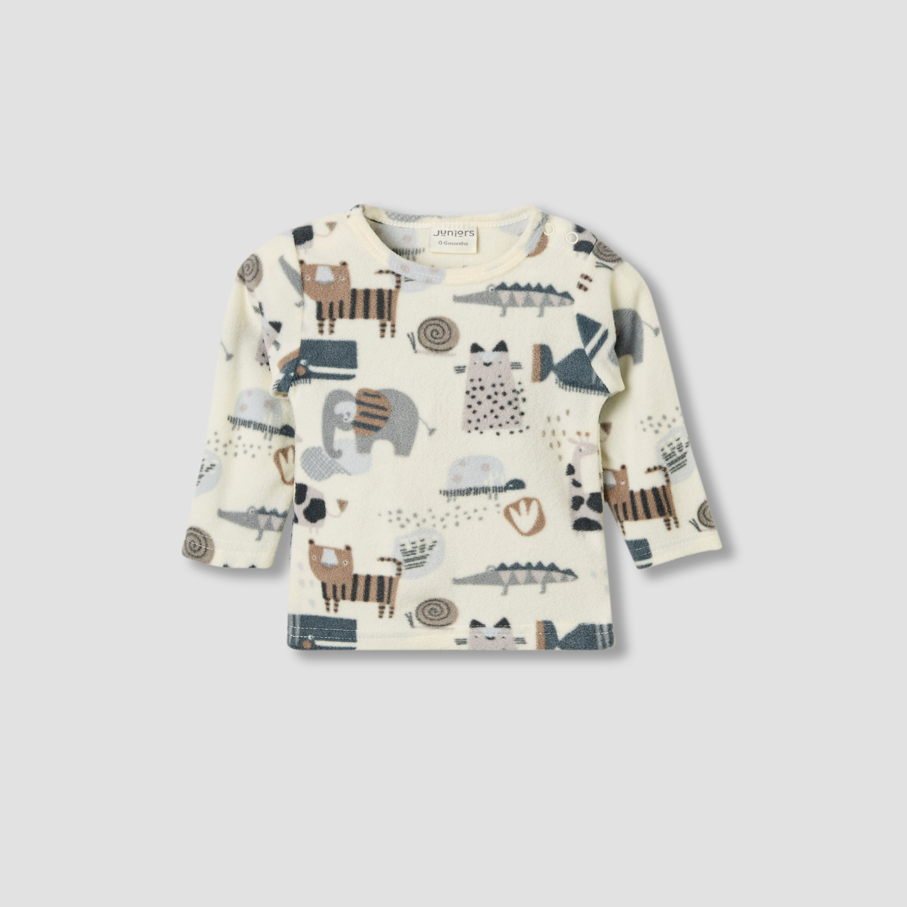 Juniors Pyjama Set with Animal Print - Polyester - Long Sleeves - Crew Neck - Set of 2-baby-boys-clothing-nightwear-pyjamasets-image-2