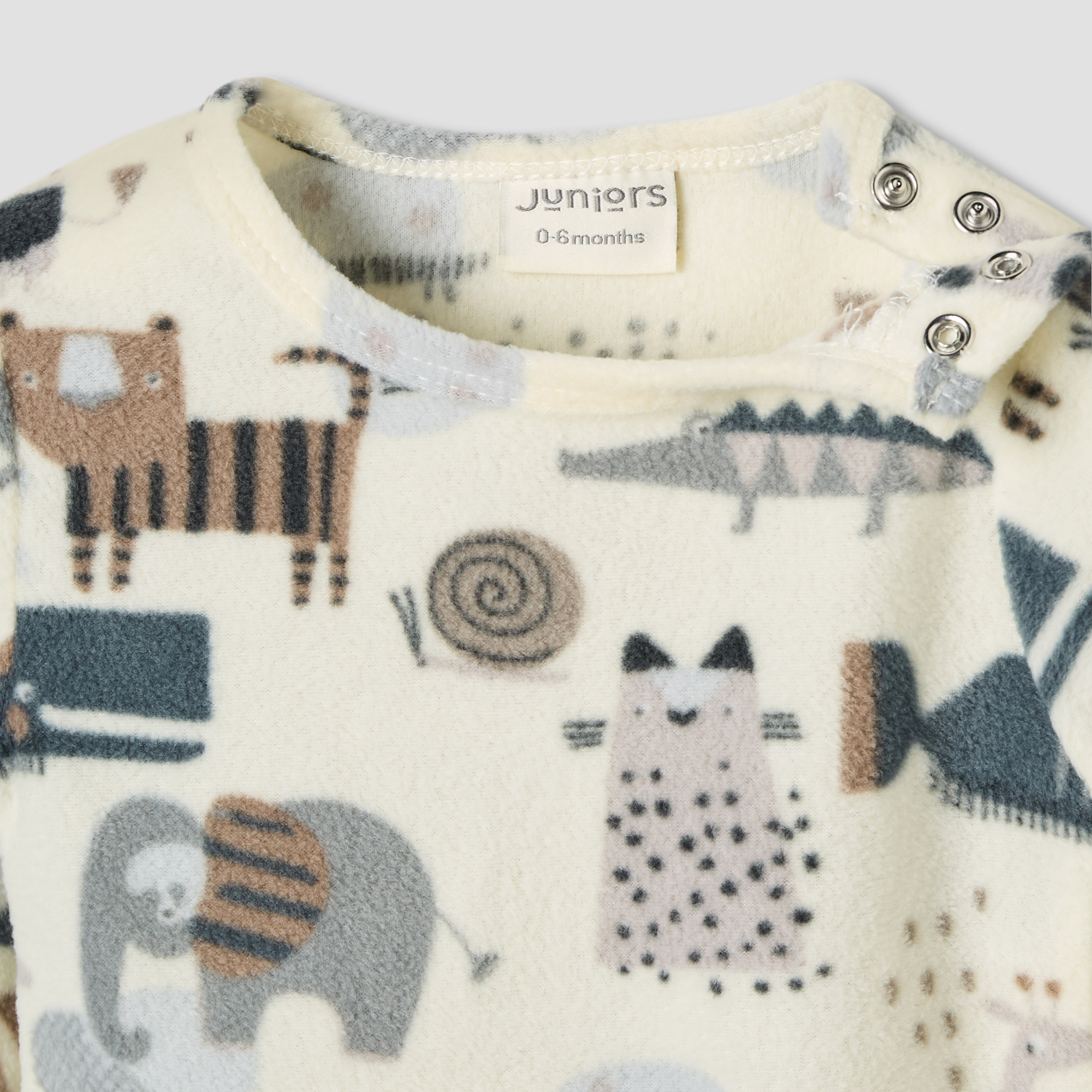 Juniors Pyjama Set with Animal Print - Polyester - Long Sleeves - Crew Neck - Set of 2-baby-boys-clothing-nightwear-pyjamasets-image-7