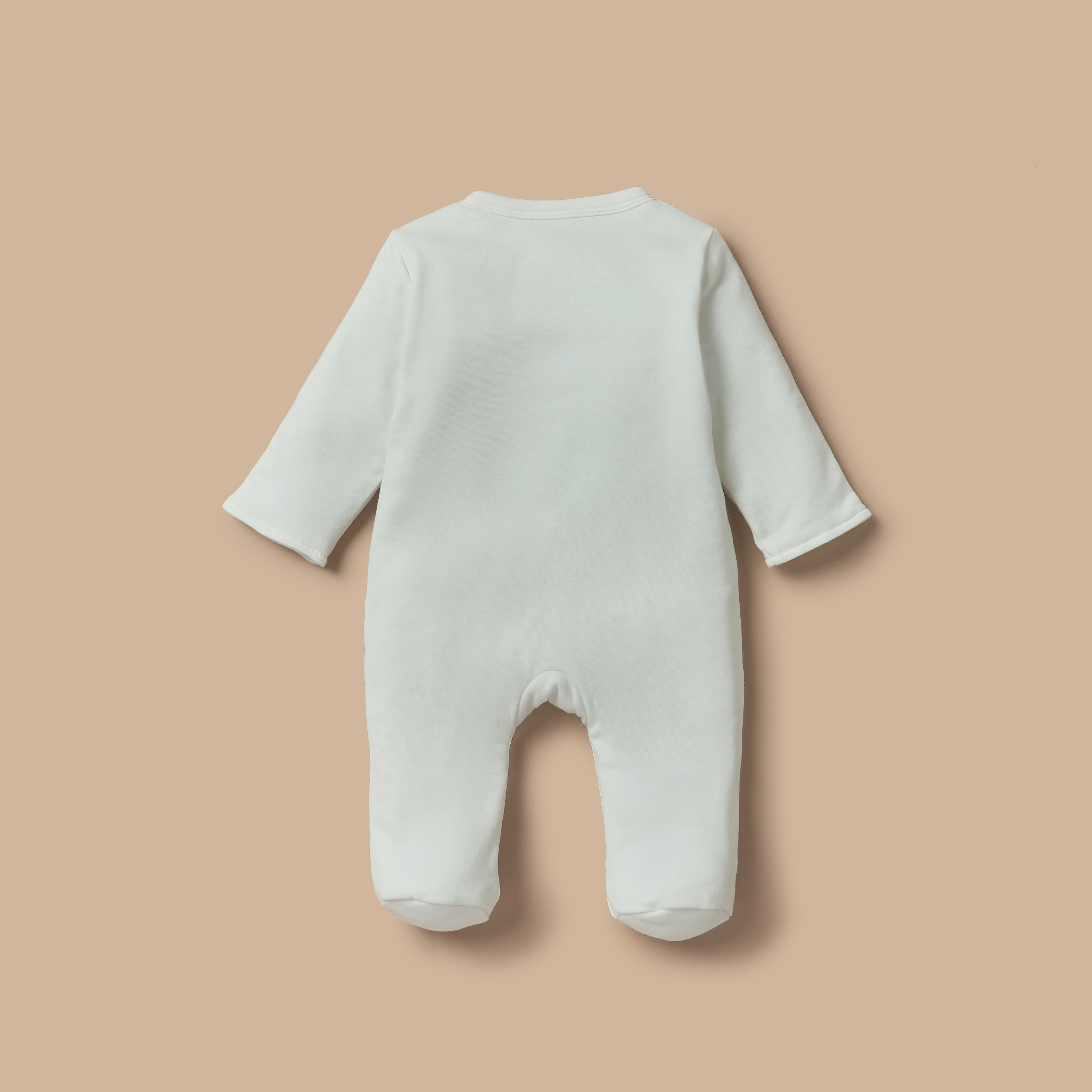 بدلة نوم مبطنة بأكمام طويلة وأزرار إغلاق كبّاسة بزخارف من جونيورز-baby-boys-clothing-nightwear-sleepsuits-image-2