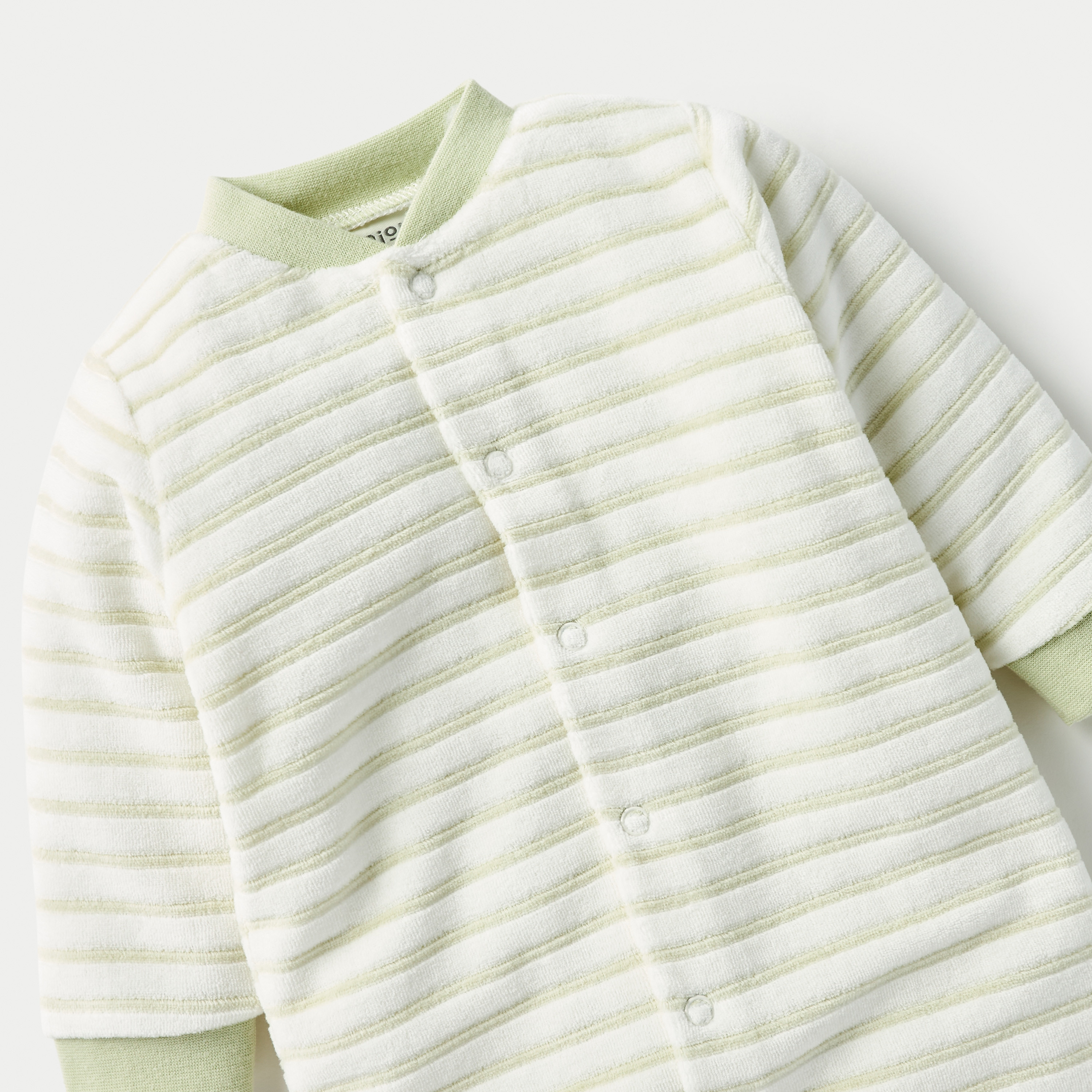 Juniors Striped Closed Feet Sleepsuit with Long Sleeves-baby-boys-clothing-winterwear-sleepsuits-image-3