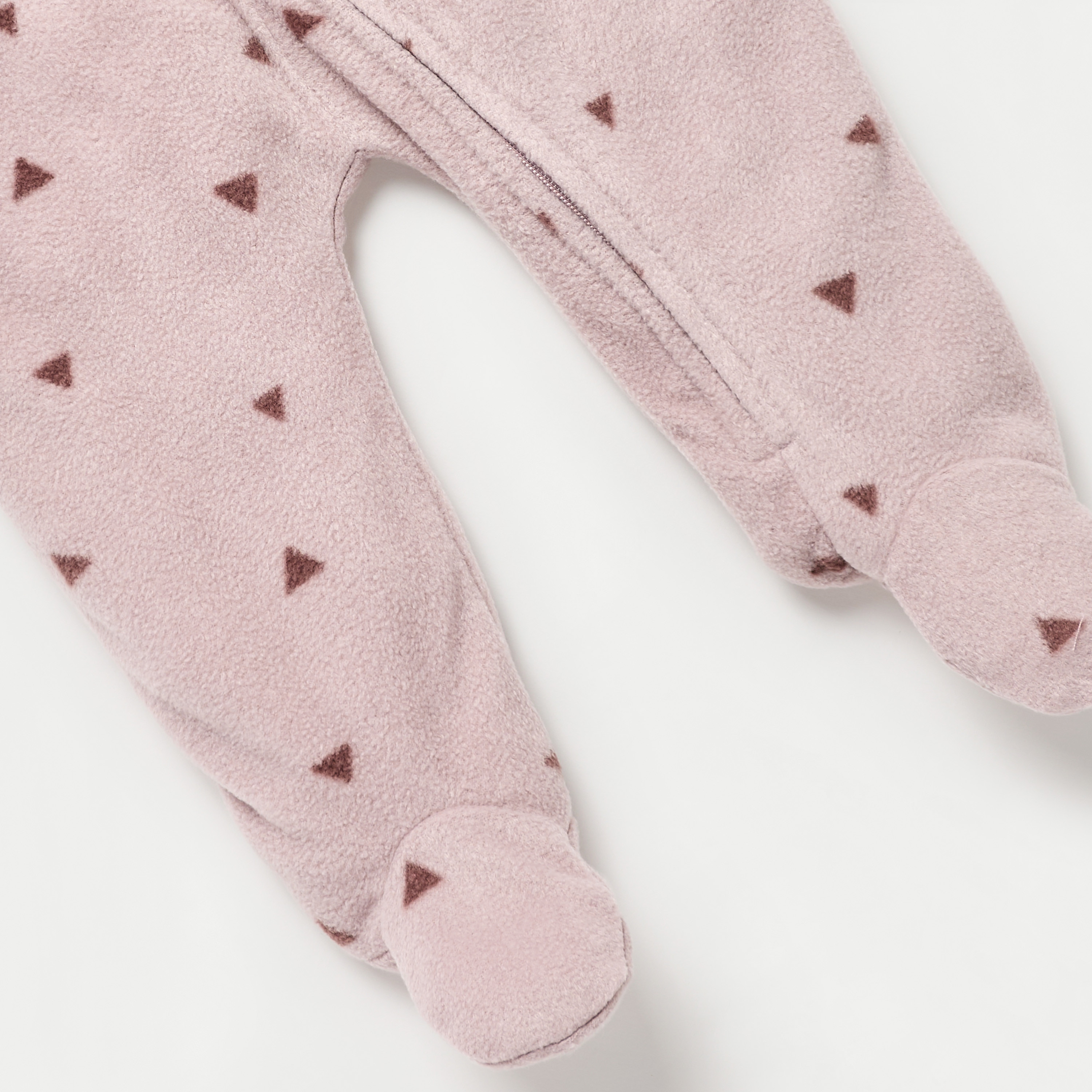 Juniors All-Over Geometric Print Micro Fleece Sleepsuit with Zip Closure-baby-girls-clothing-nightwear-sleepsuits-image-4