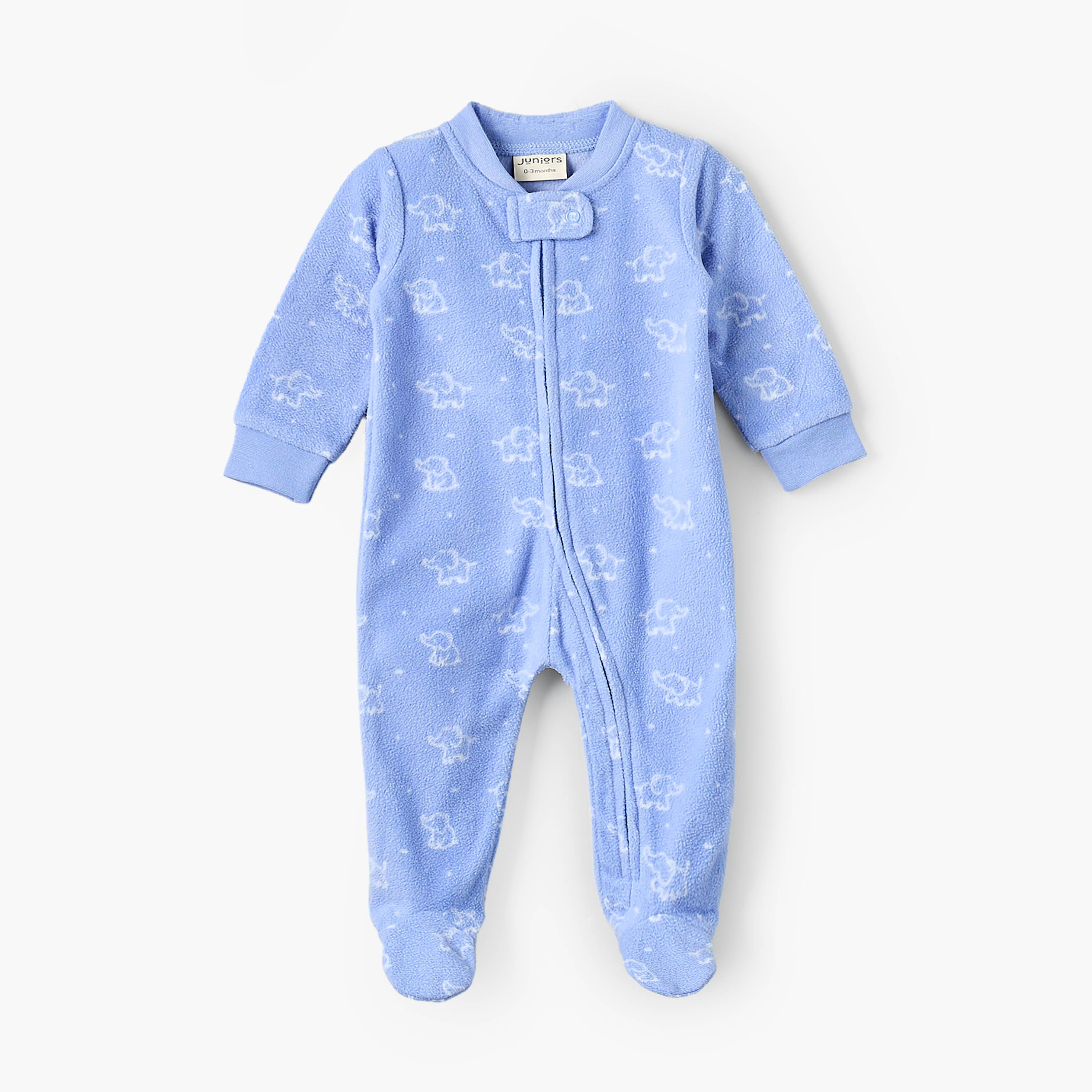 بدلة نوم صوف بياقة ضيقة وأكمام طويلة وطبعات من جونيورز-baby-boys-clothing-nightwear-sleepsuits-image-1