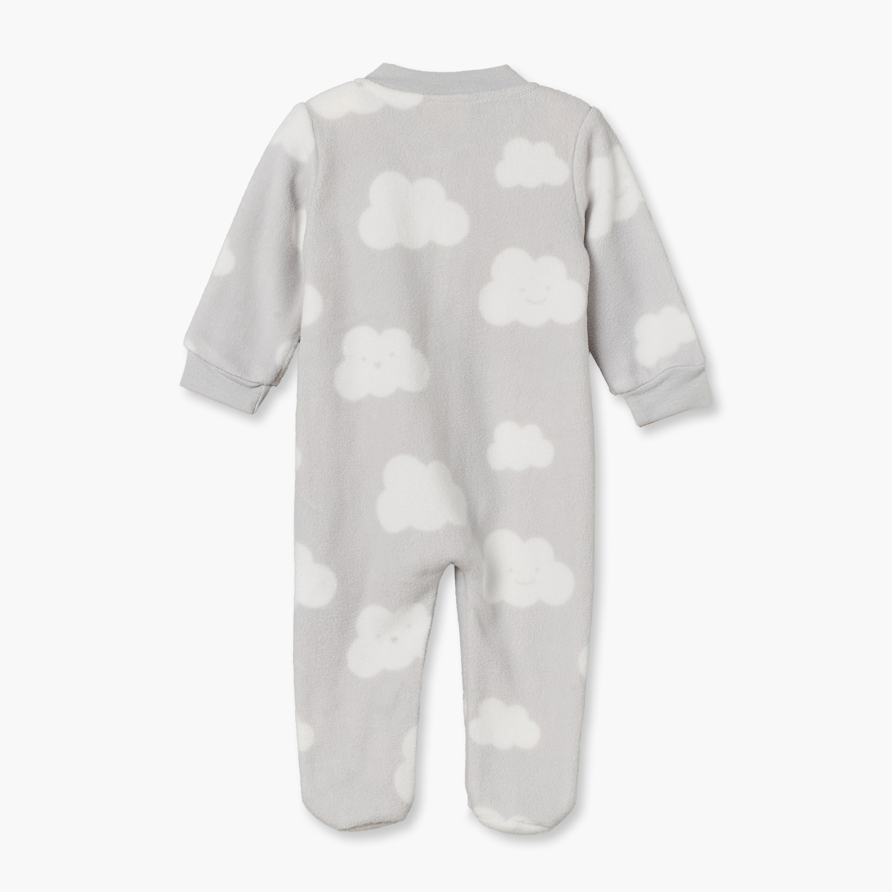 بدلة نوم مغلقة القدمين بطبعات جرافيك مع سحاب للإغلاق من جونيورز-baby-boys-clothing-nightwear-sleepsuits-image-3