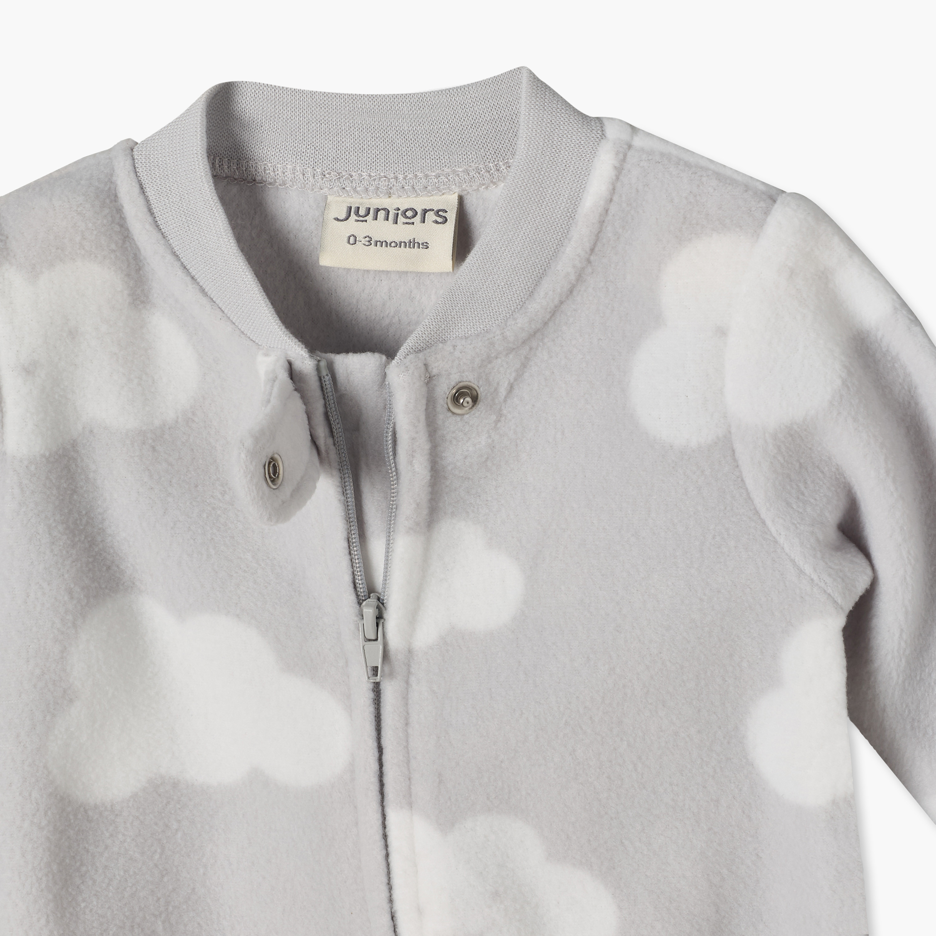 بدلة نوم مغلقة القدمين بطبعات جرافيك مع سحاب للإغلاق من جونيورز-baby-boys-clothing-nightwear-sleepsuits-image-4