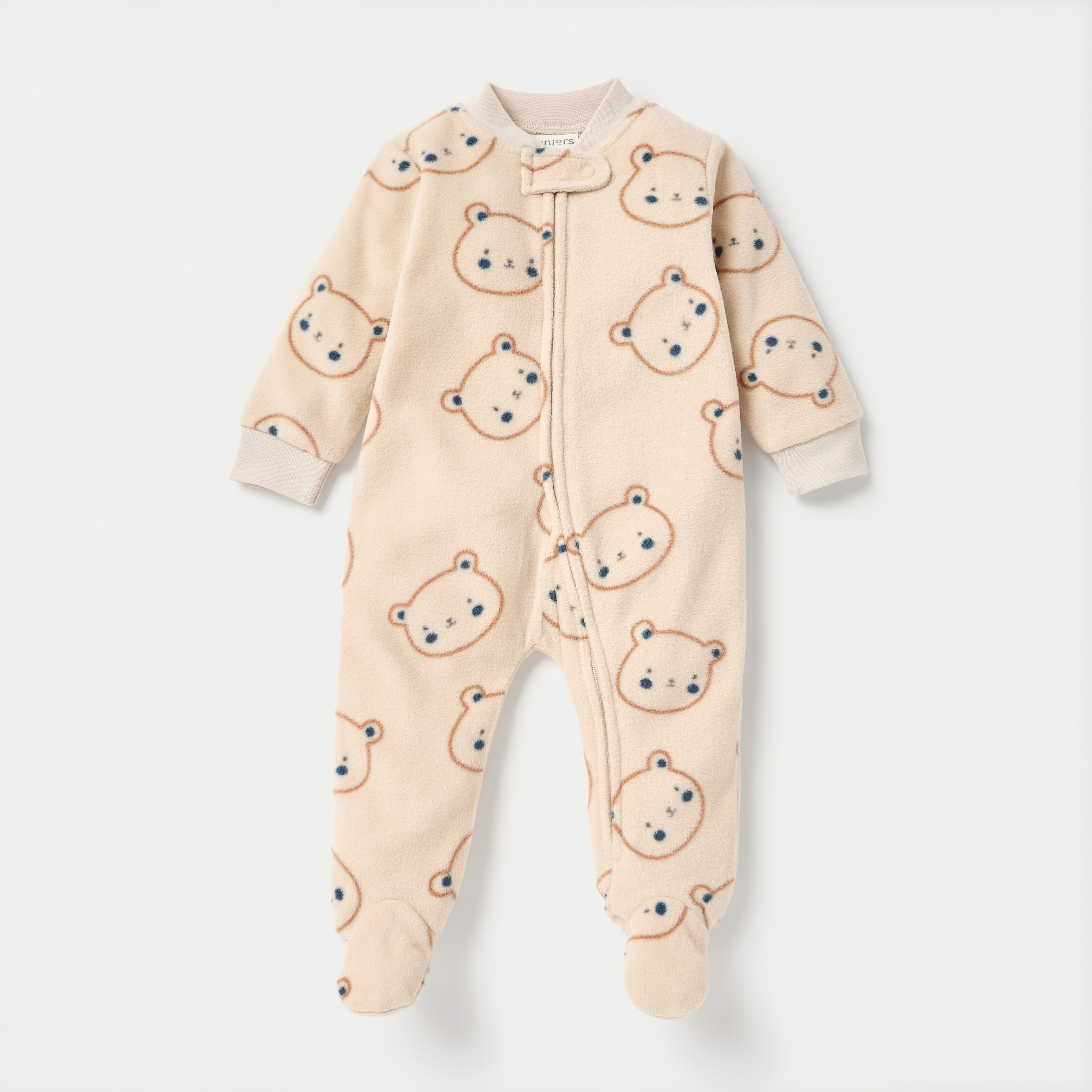 fleece baby sleepsuit