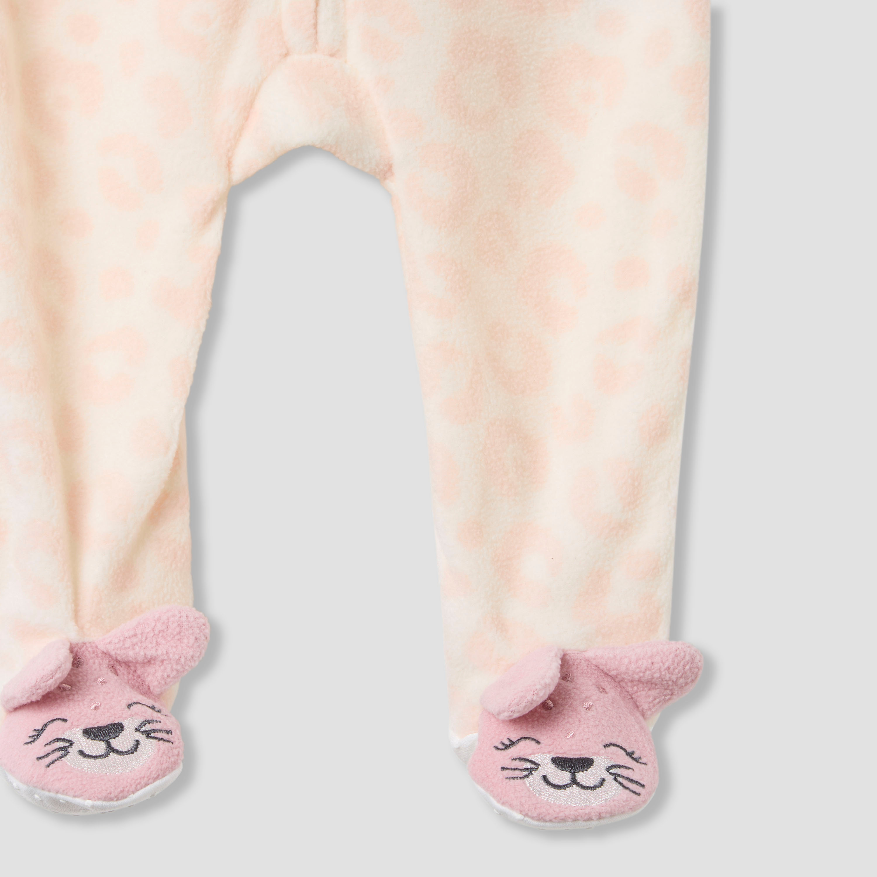 Juniors Round Neck Sleepsuit with Print - Polyester - Long Sleeves - Set of 2-baby-girls-clothing-nightwear-sleepsuits-image-5