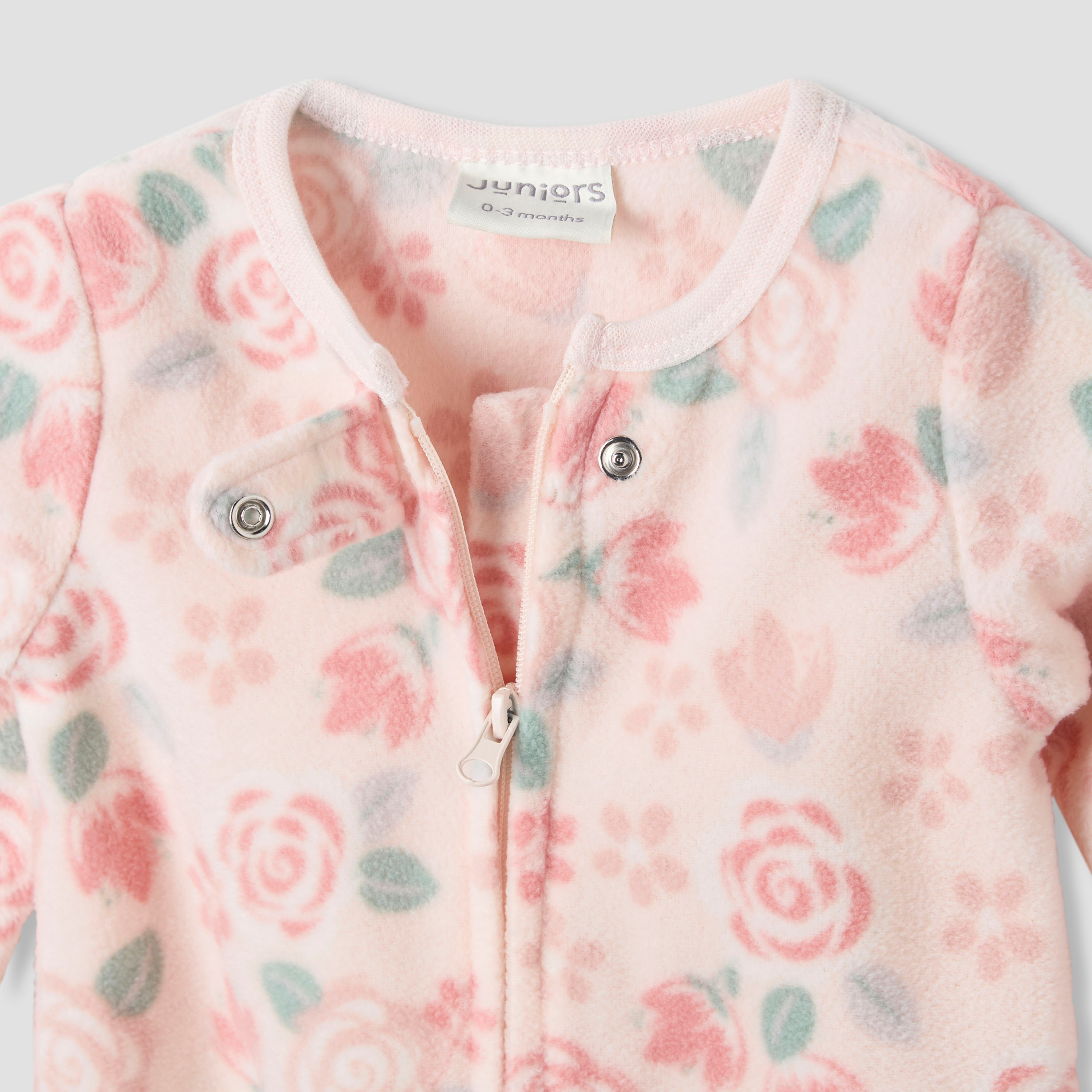 Juniors Round Neck Sleepsuit with Print - Polyester - Long Sleeves - Set of 2-baby-girls-clothing-nightwear-sleepsuits-image-6