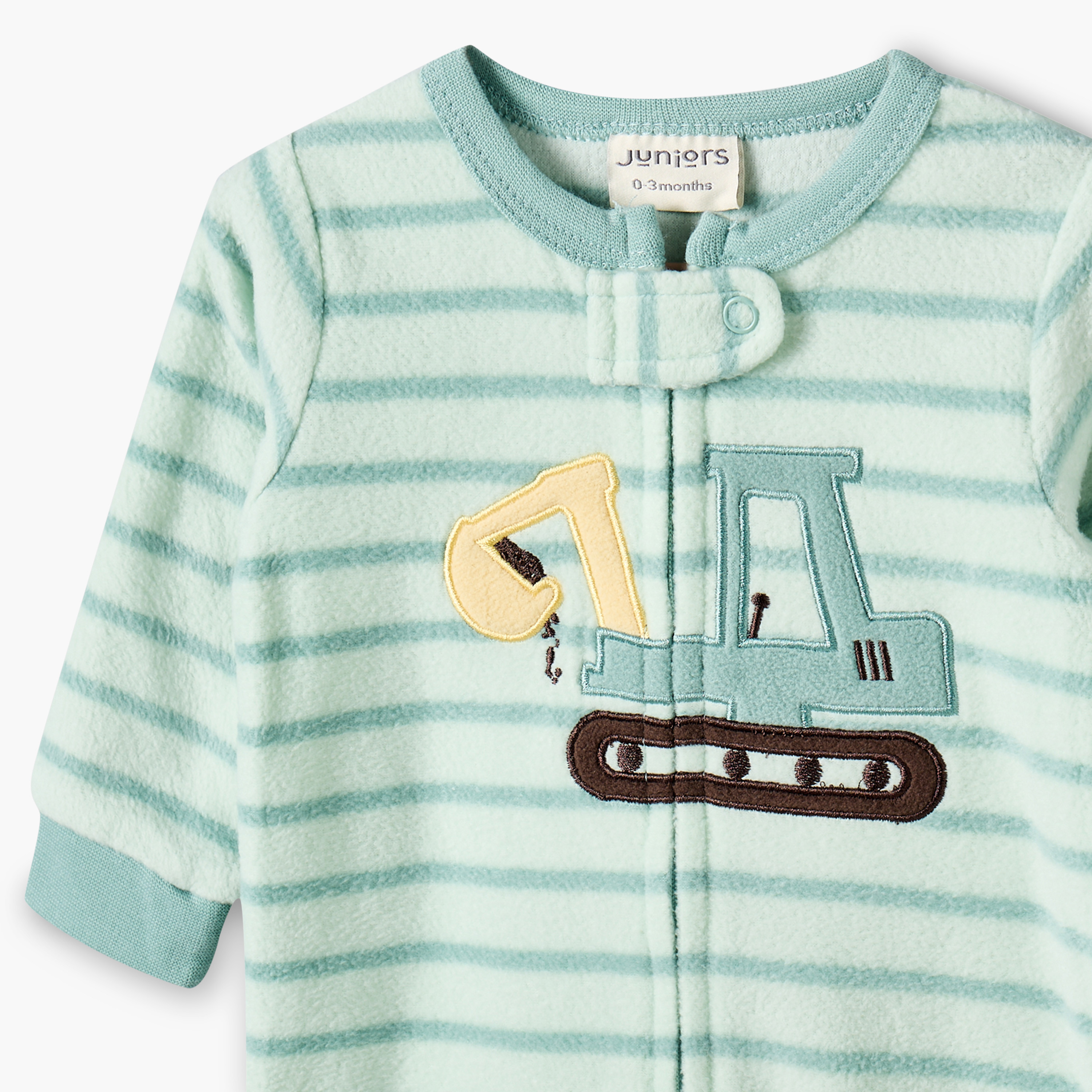 بدلات نوم بطبعات معدات بناء وياقة مستديرة وأكمام طويلة من جونيورز - عبوة من قطعتين-baby-boys-clothing-nightwear-sleepsuits-image-6