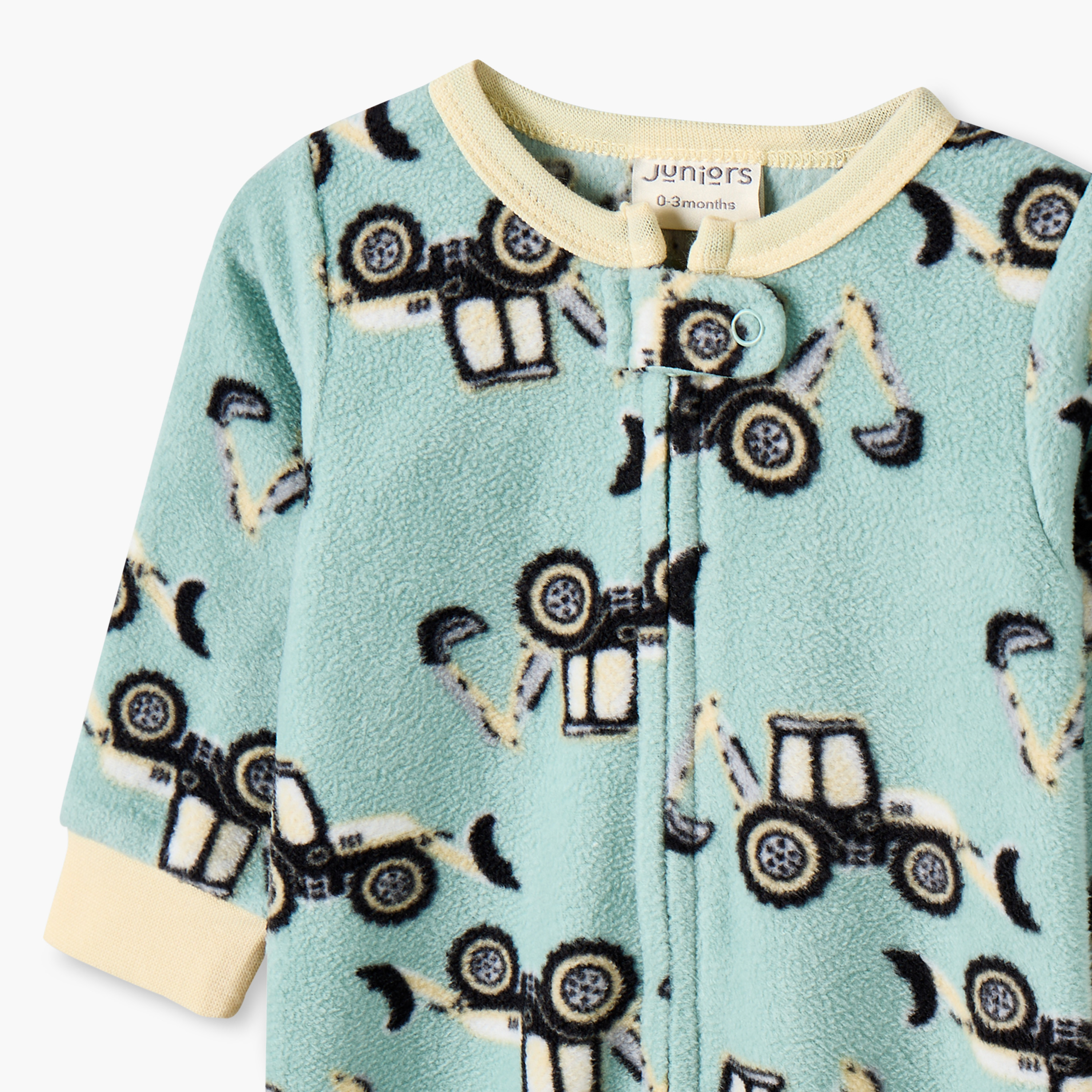 بدلات نوم بطبعات معدات بناء وياقة مستديرة وأكمام طويلة من جونيورز - عبوة من قطعتين-baby-boys-clothing-nightwear-sleepsuits-image-7