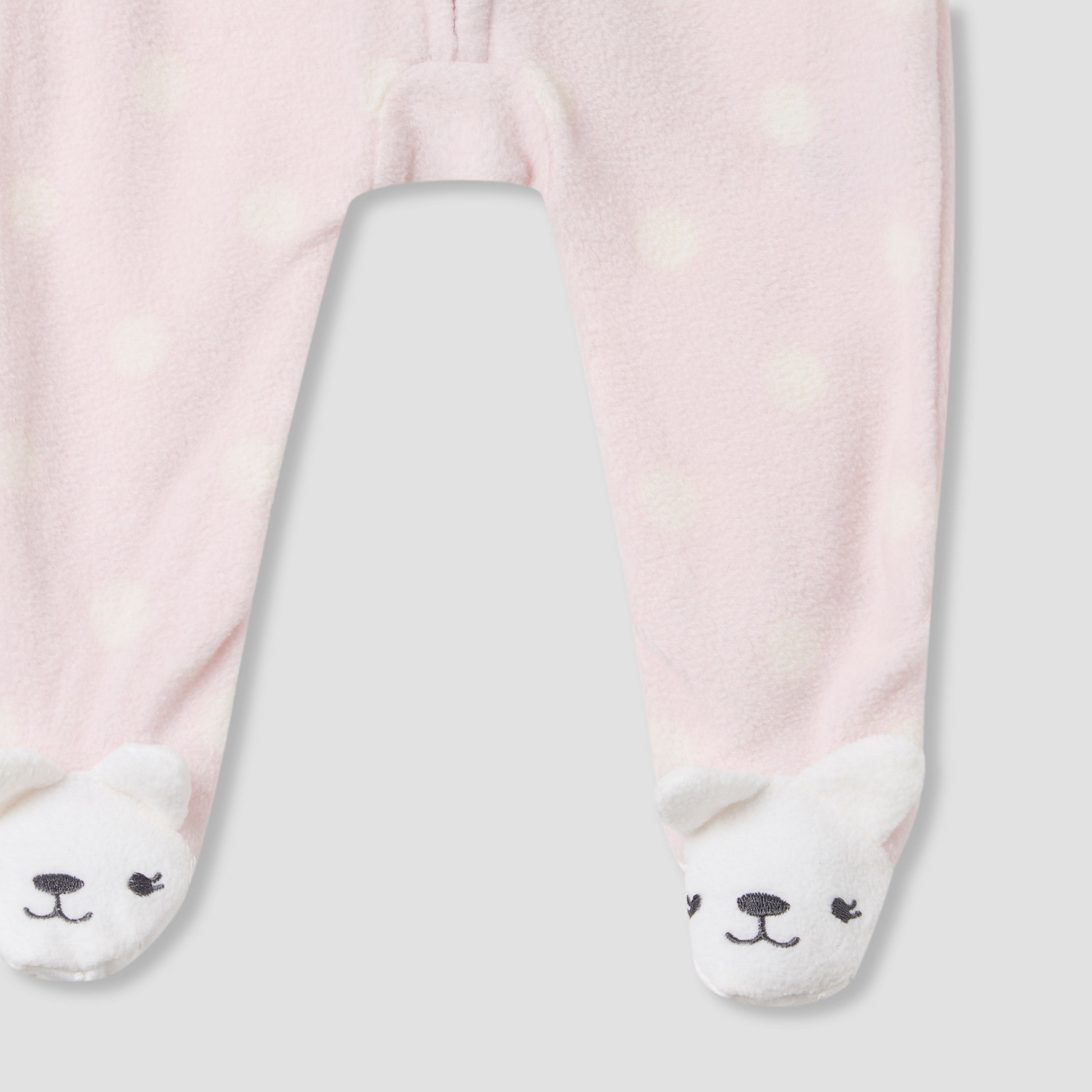 Juniors Round Neck Sleepsuit with Print - Polyester - Long Sleeves - Set of 2-baby-girls-clothing-nightwear-sleepsuits-image-5