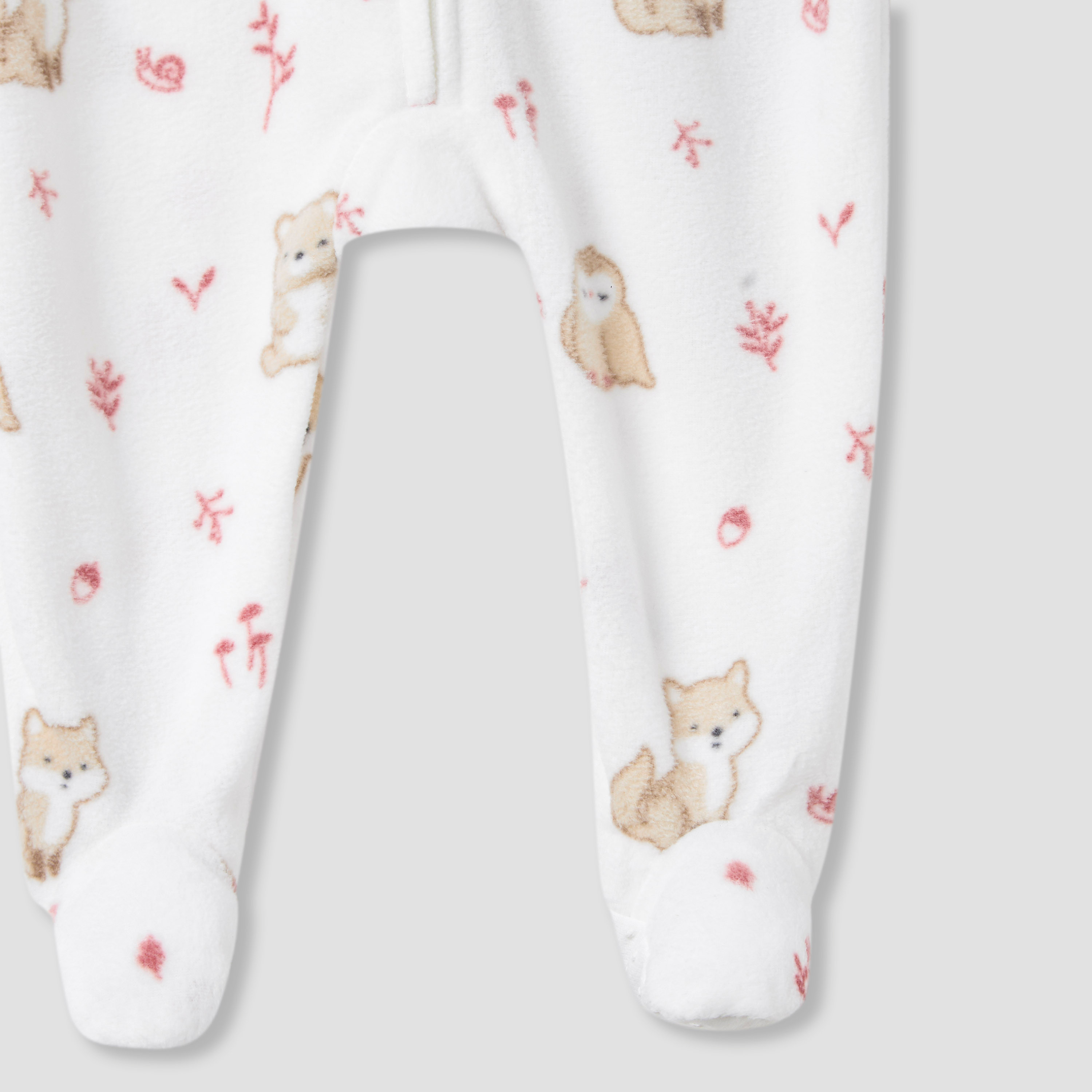 Juniors Round Neck Sleepsuit with Print - Polyester - Long Sleeves - Set of 2-baby-girls-clothing-nightwear-sleepsuits-image-7