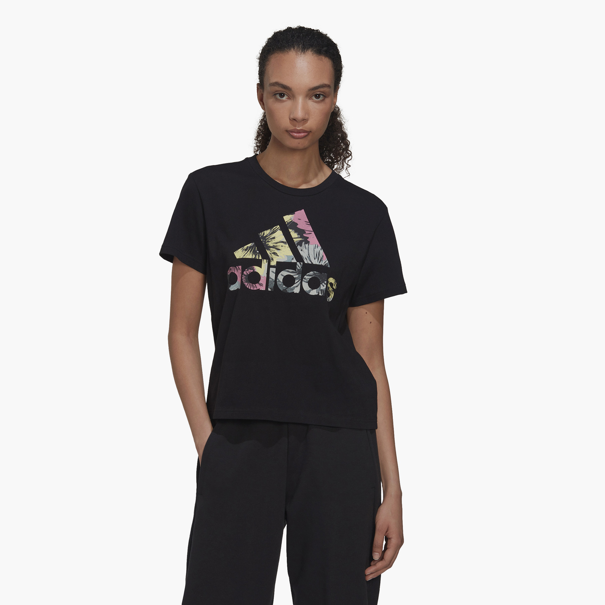 تي شيرت نسائي من اديداس بشعار دبليو أوب ريج تي-sports-women-clothing-tshirtsandvests-image-1
