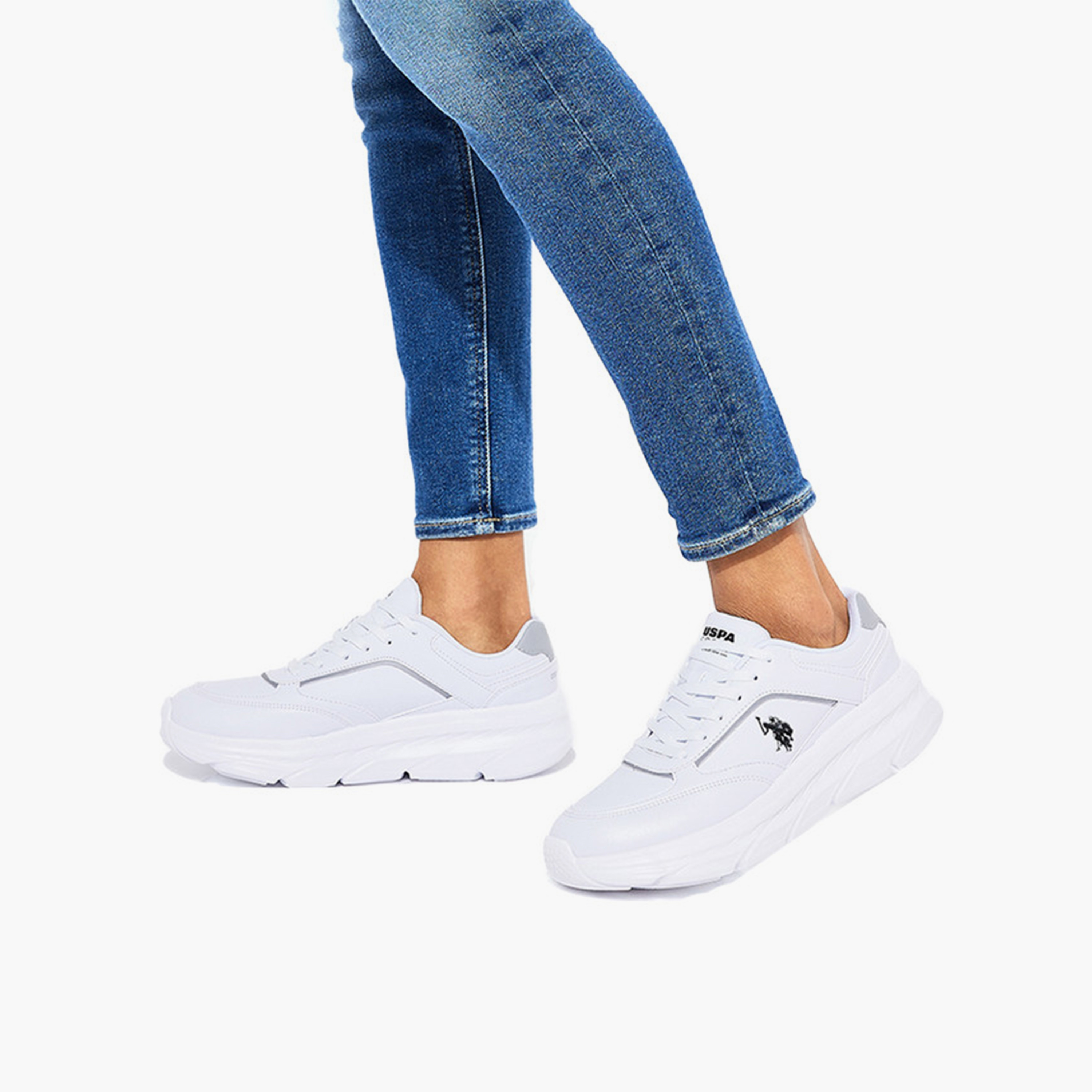 U.S. Polo Assn Women's Lace-Up Low Ankle Sneakers | HILDA-GLB-5FX-women-shoes-sneakers-image-5