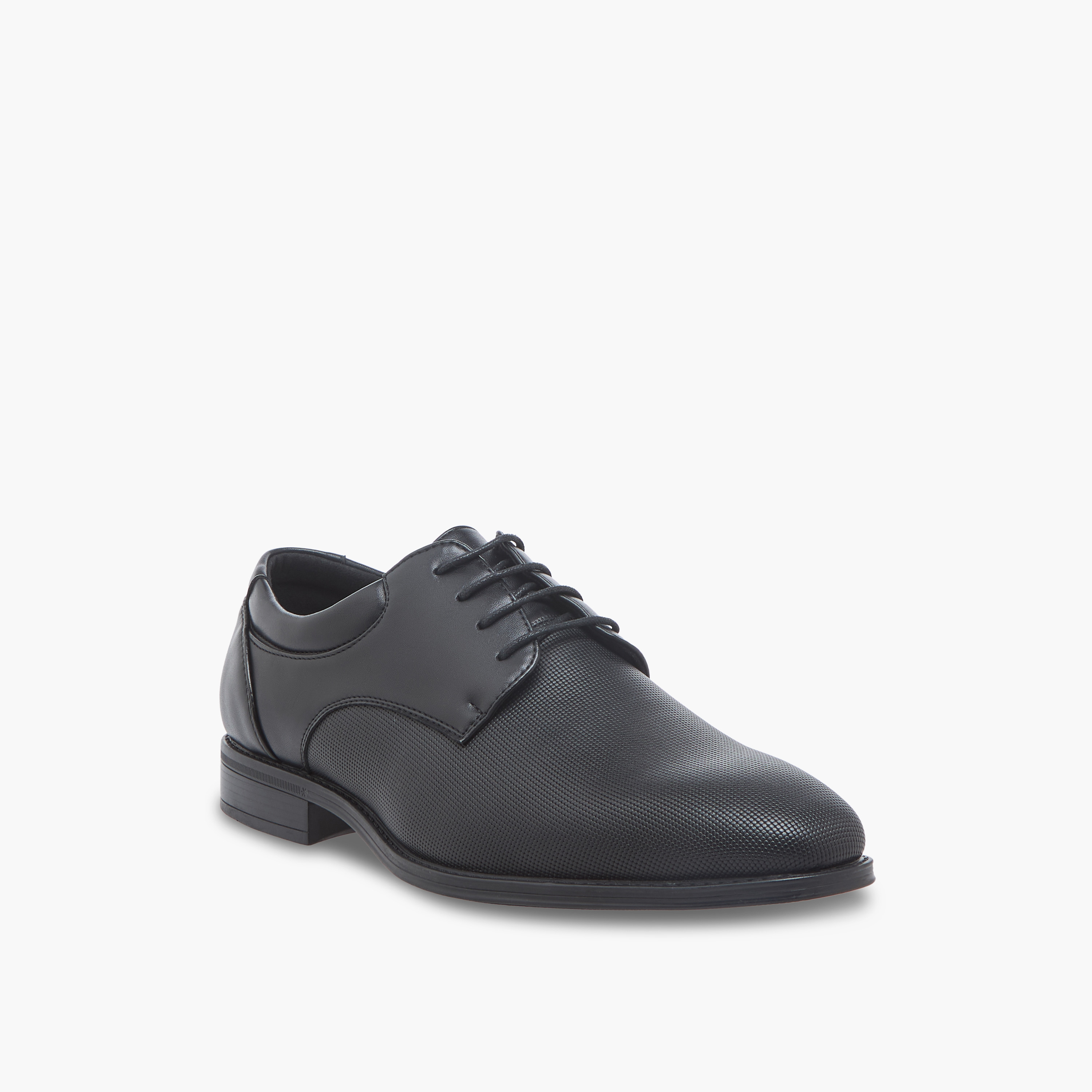 LBL by Shoexpress Men Textured Lace-Up Derby Shoes-men-shoes-formalshoes-image-7