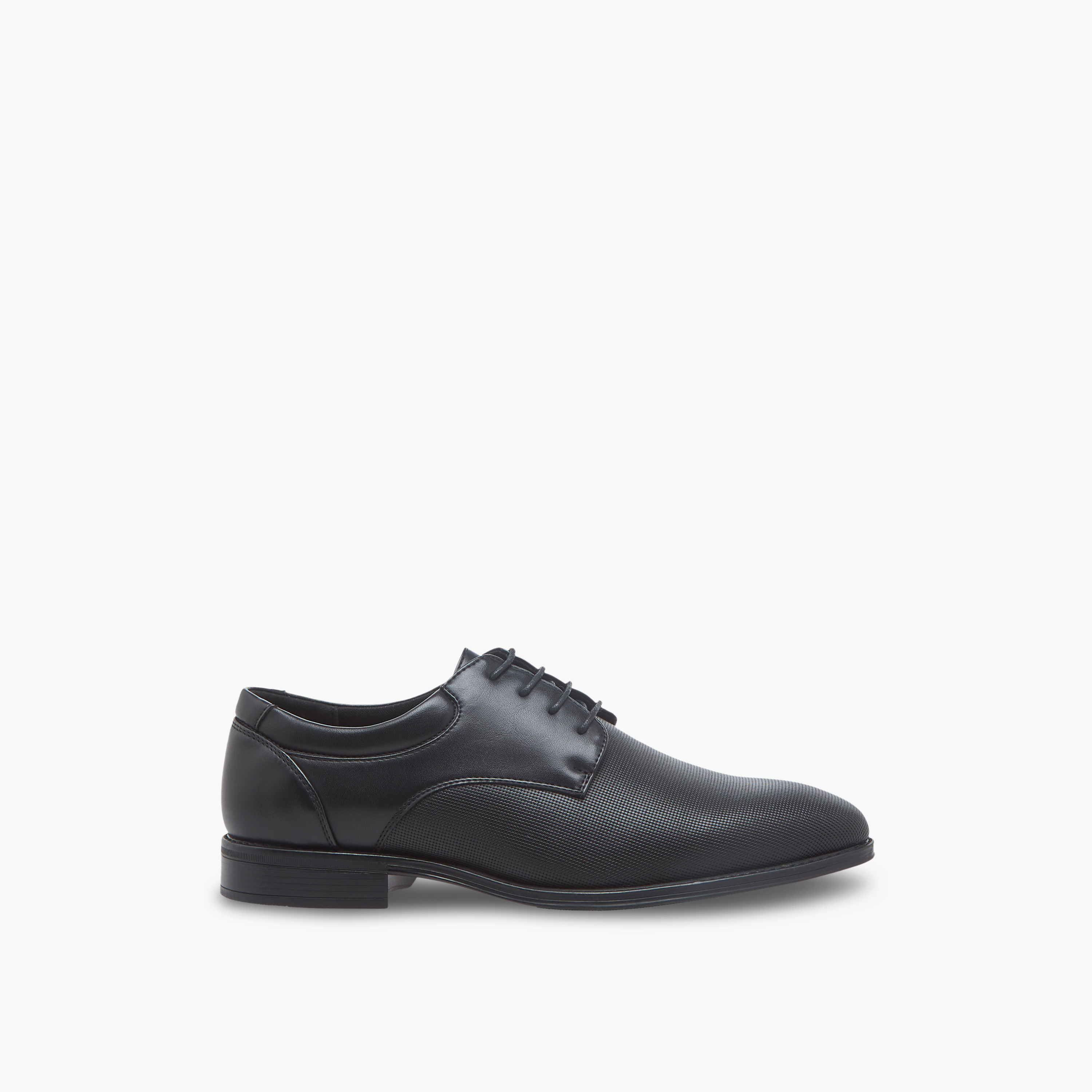 LBL by Shoexpress Men Textured Lace-Up Derby Shoes-men-shoes-formalshoes-image-3