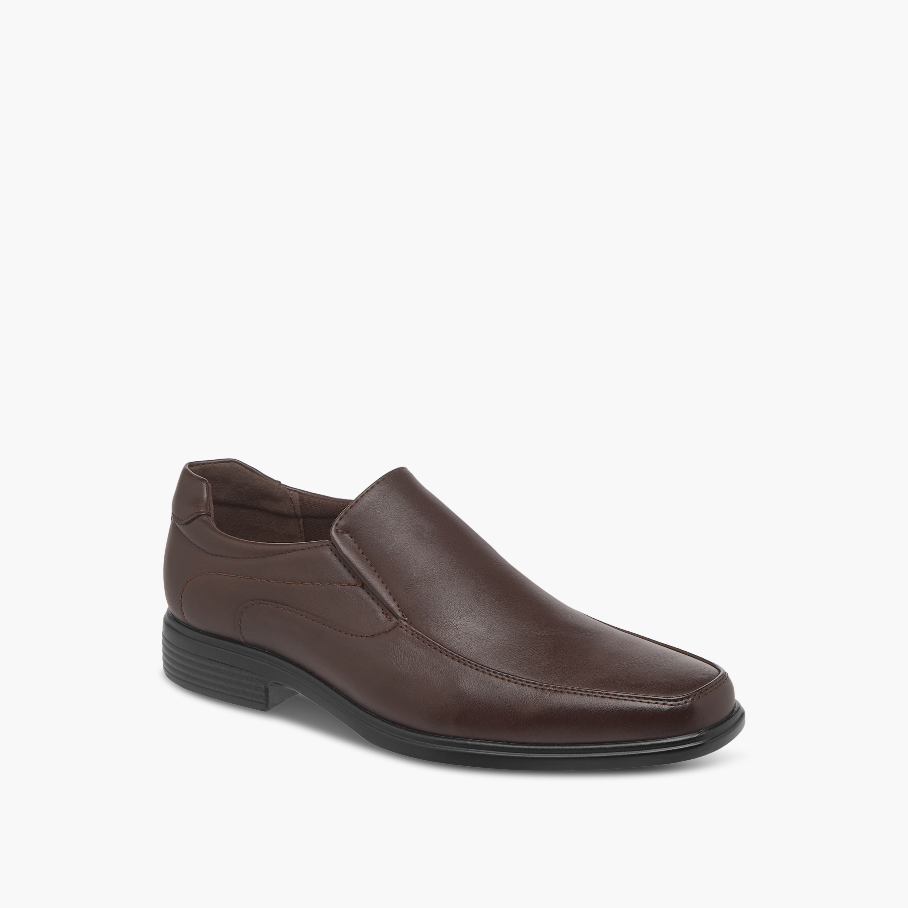 LBL by Shoexpress Panelled Slip-On Loafers-men-shoes-formalshoes-image-2