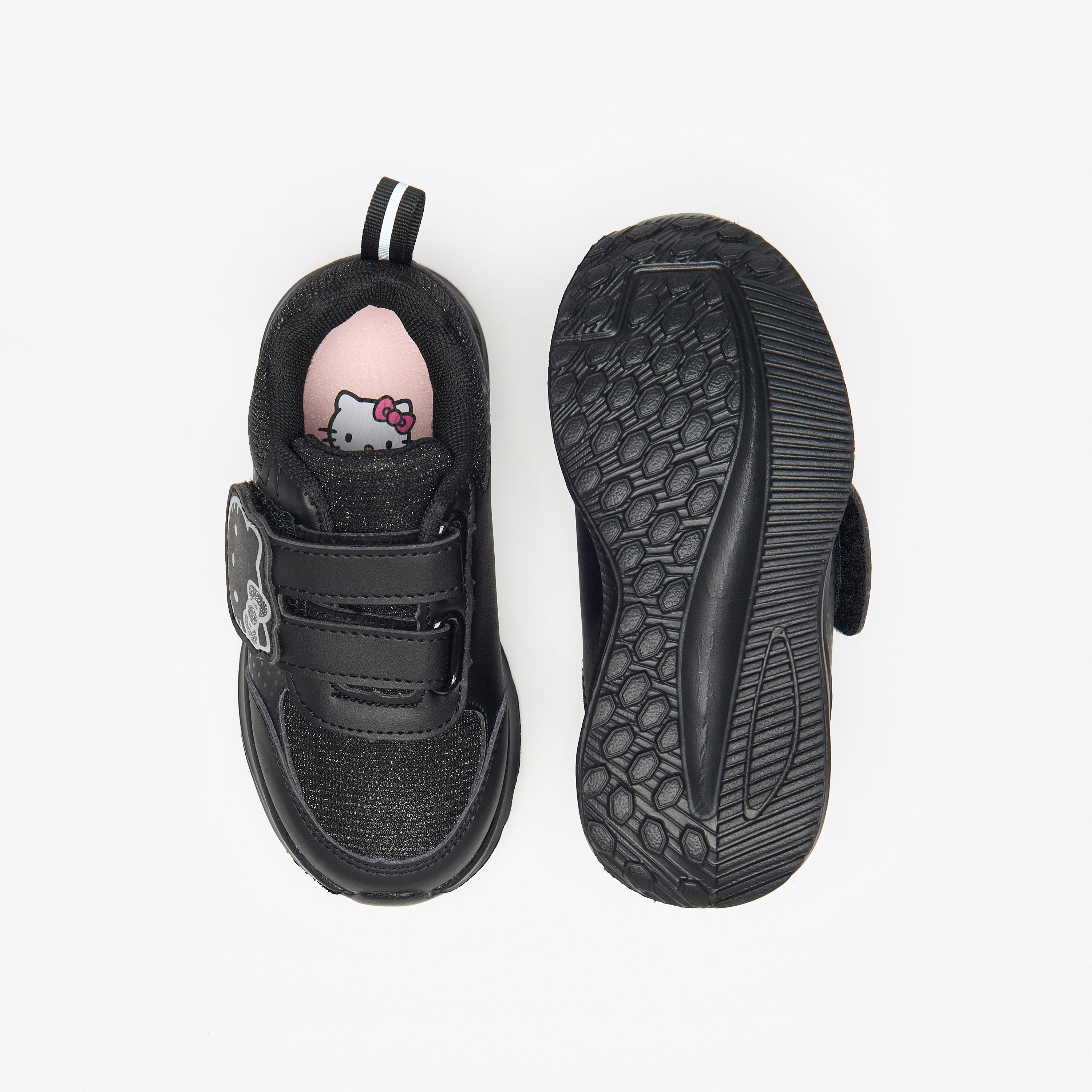 حذاء مدرسي بارز الملمس بشريط إغلاق من هالو كيتي-girls-shoes-schoolshoes-image-4